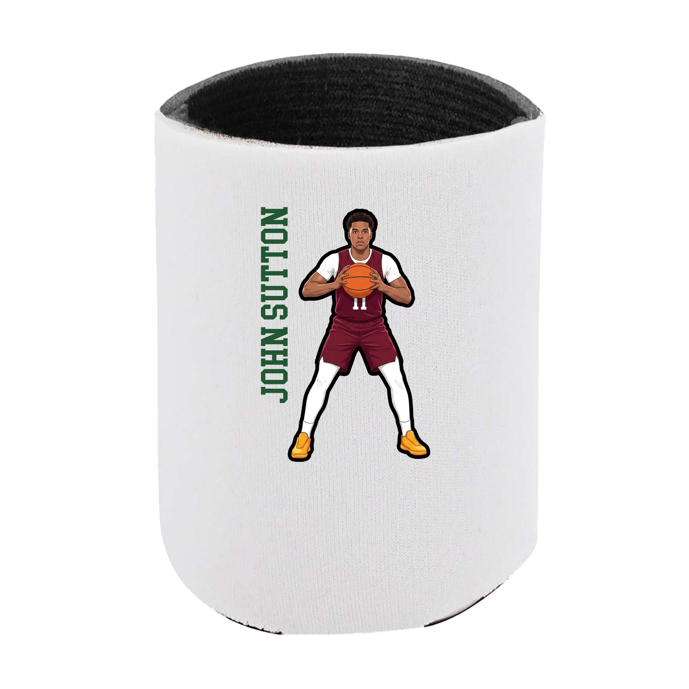 Can Holder — Name Vertical in White