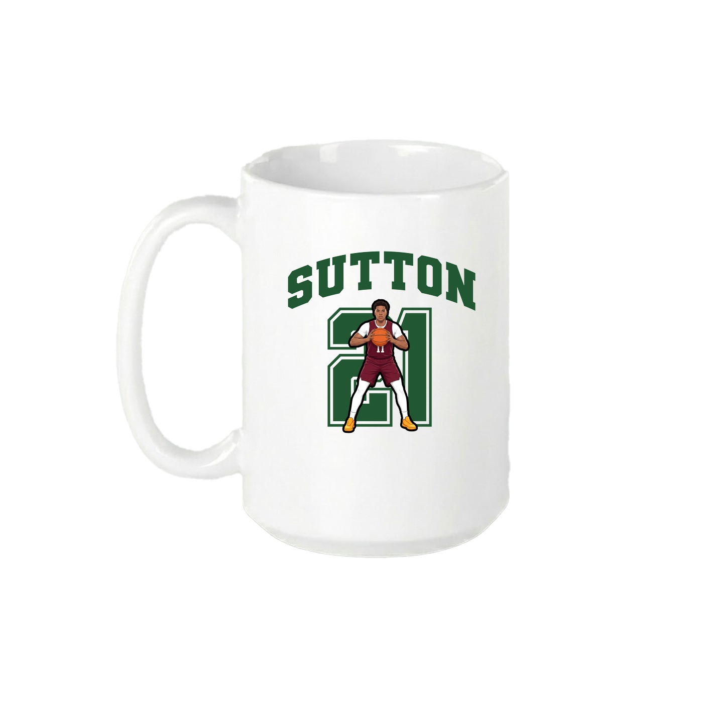 15oz Coffee Mug — Number in White