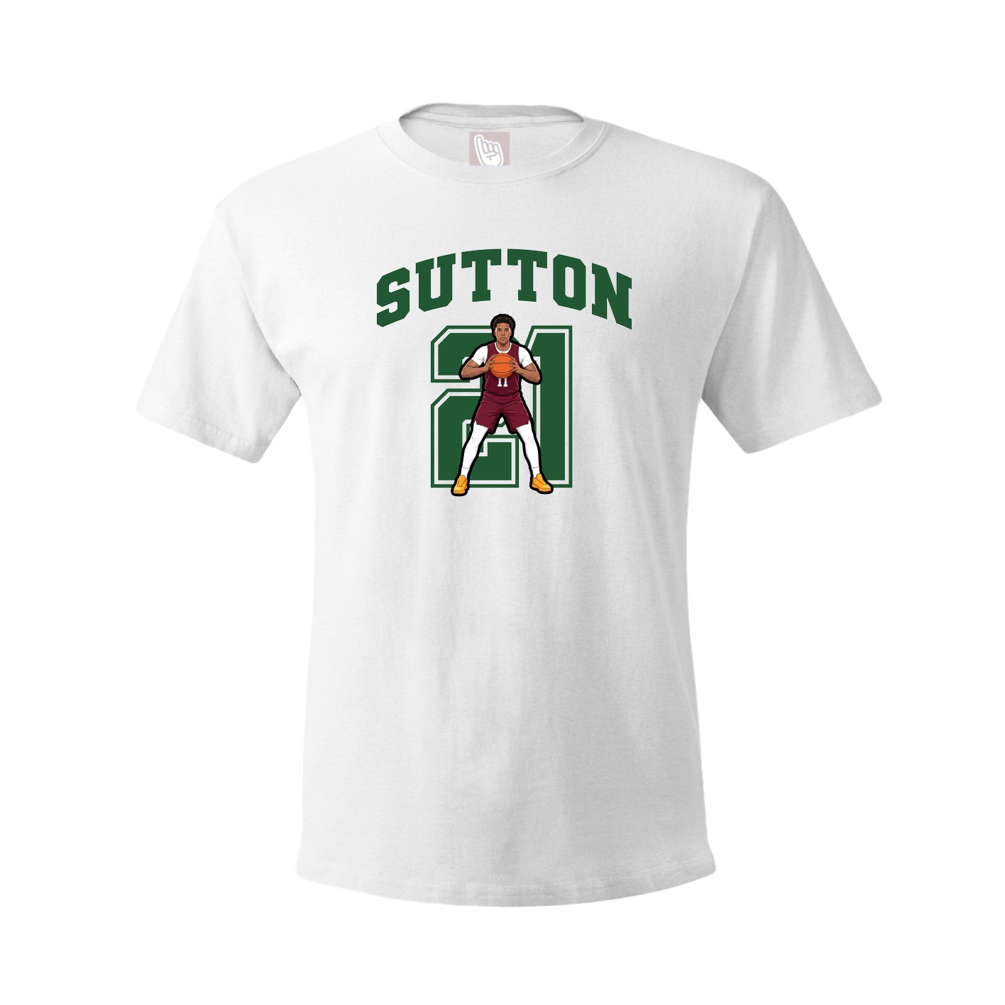 Youth Tee — Number in White