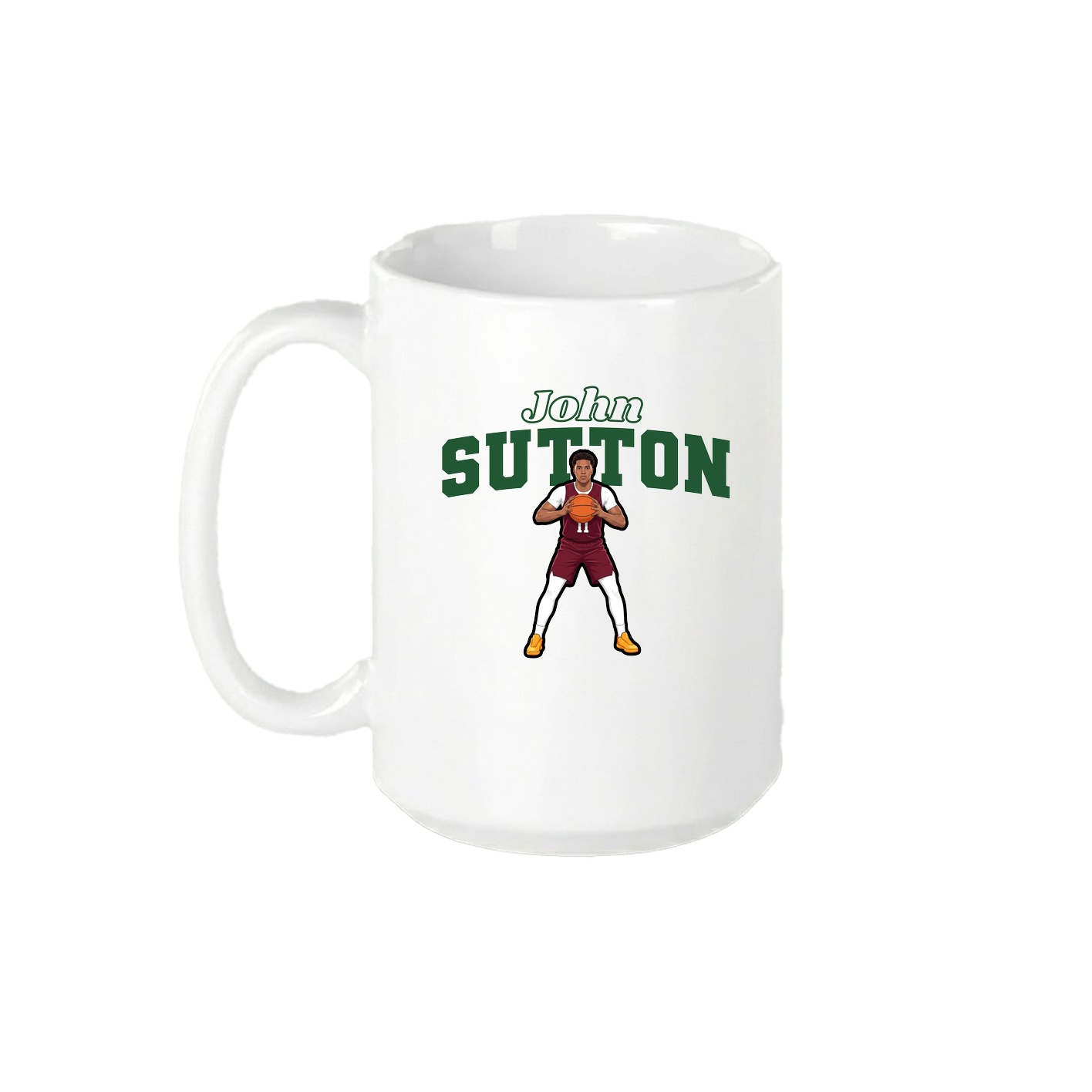 15oz Coffee Mug — Name Arch in White