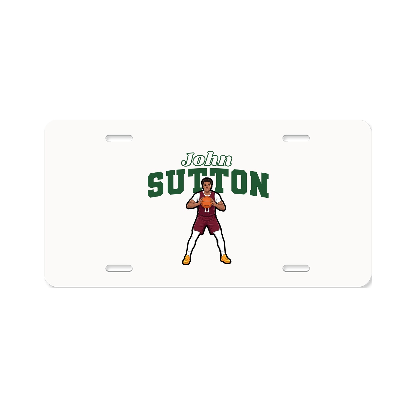License Plate — Name Arch in Classic