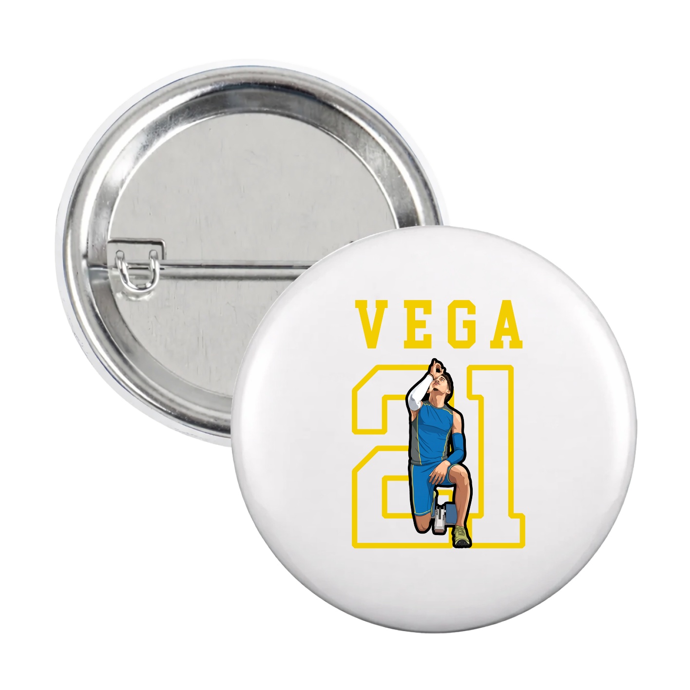 Game Day Button — Shirsey in White