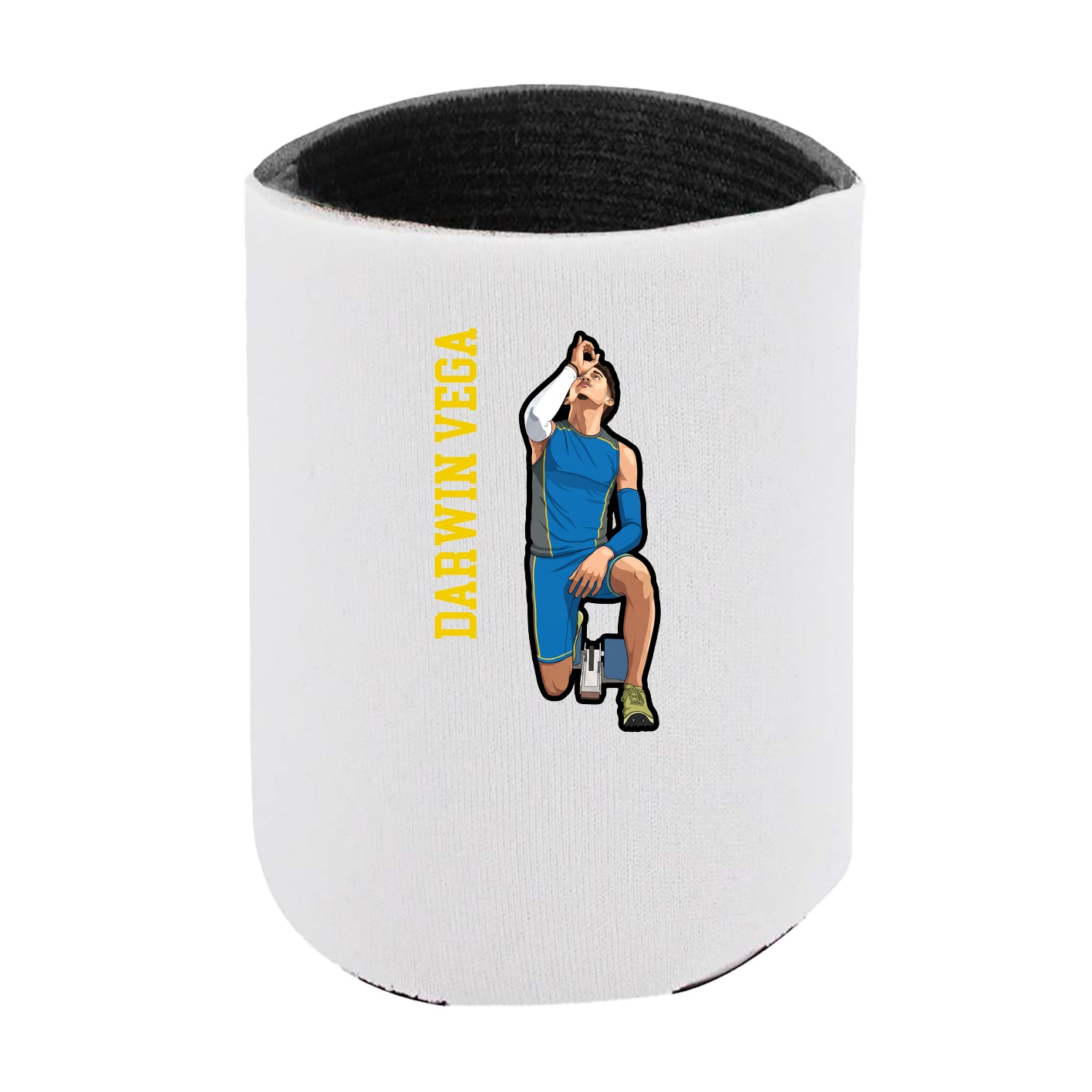 Can Holder — Name Vertical in White