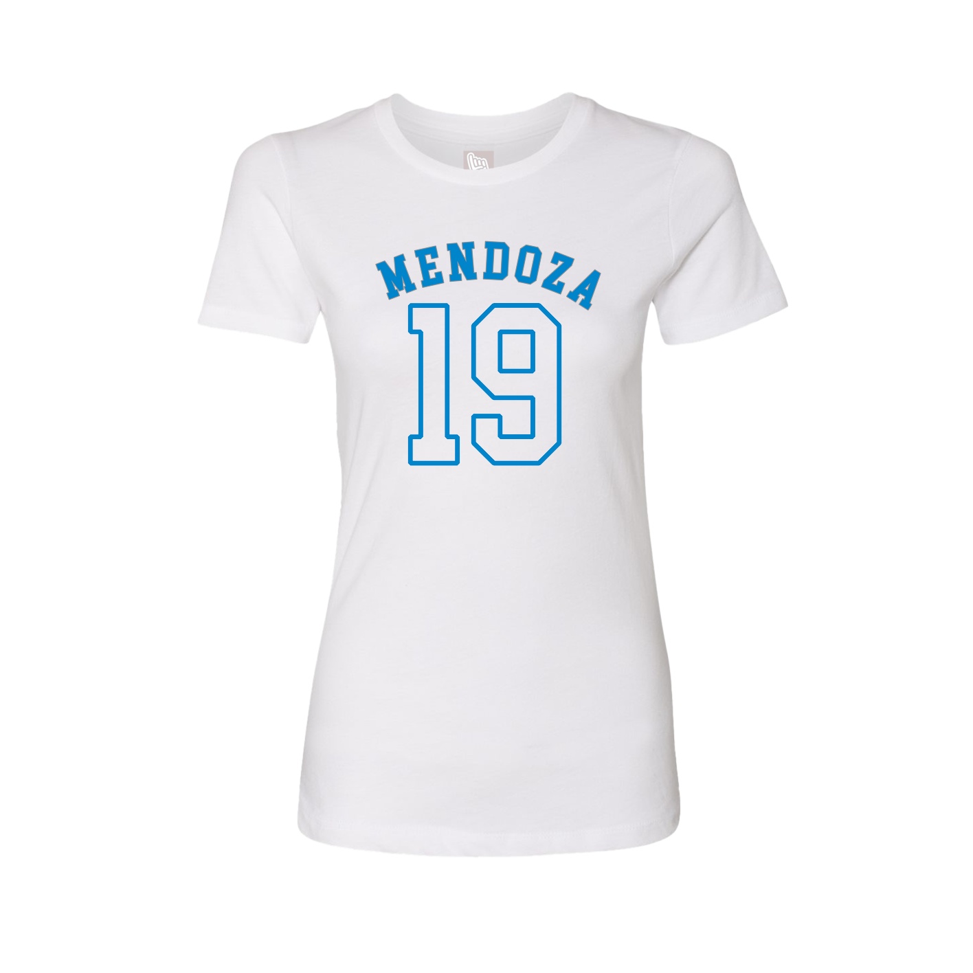 Fitted Women's Tee — Shirsey Arch in White