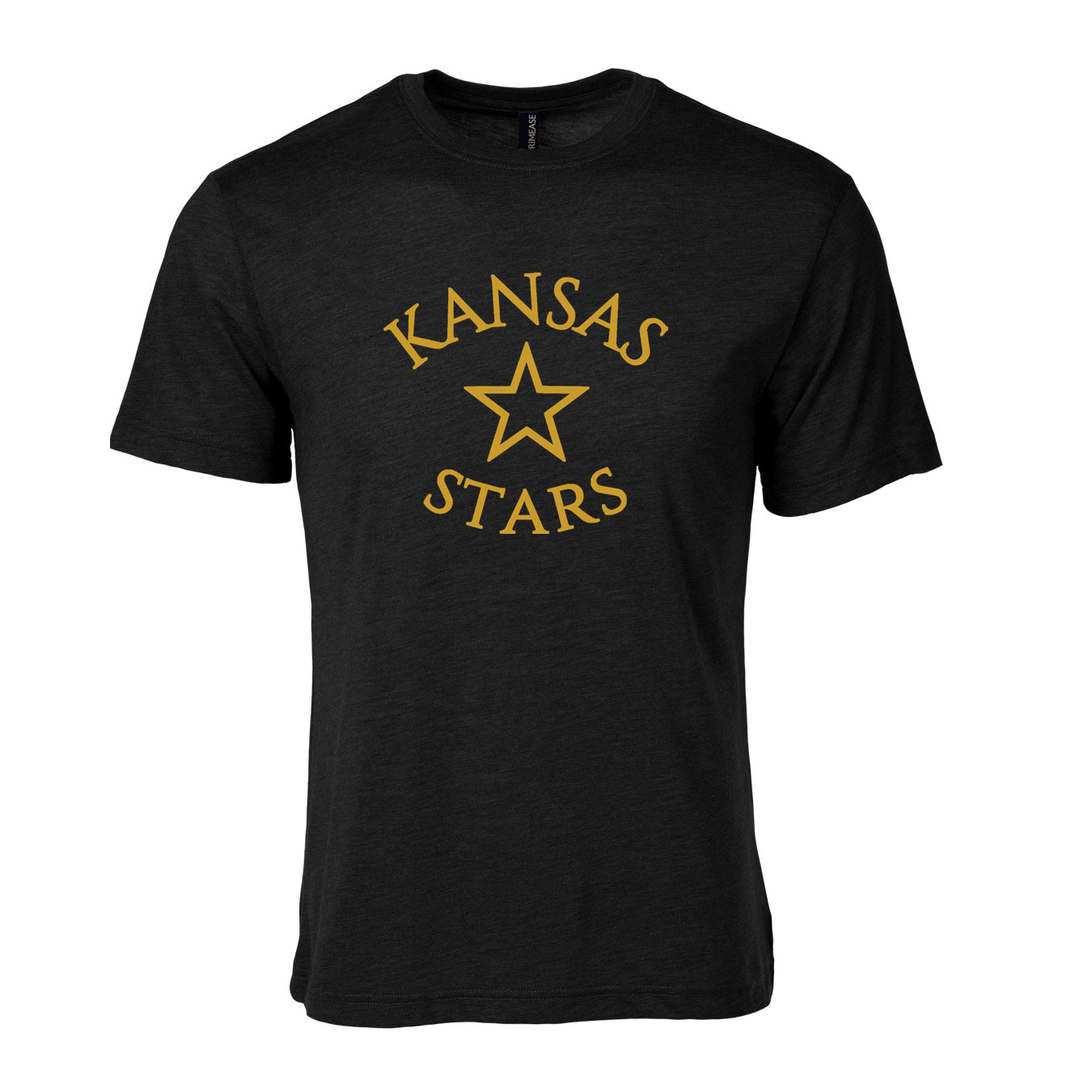 Men's Triblend T-Shirt - Black - Logo Text Drop