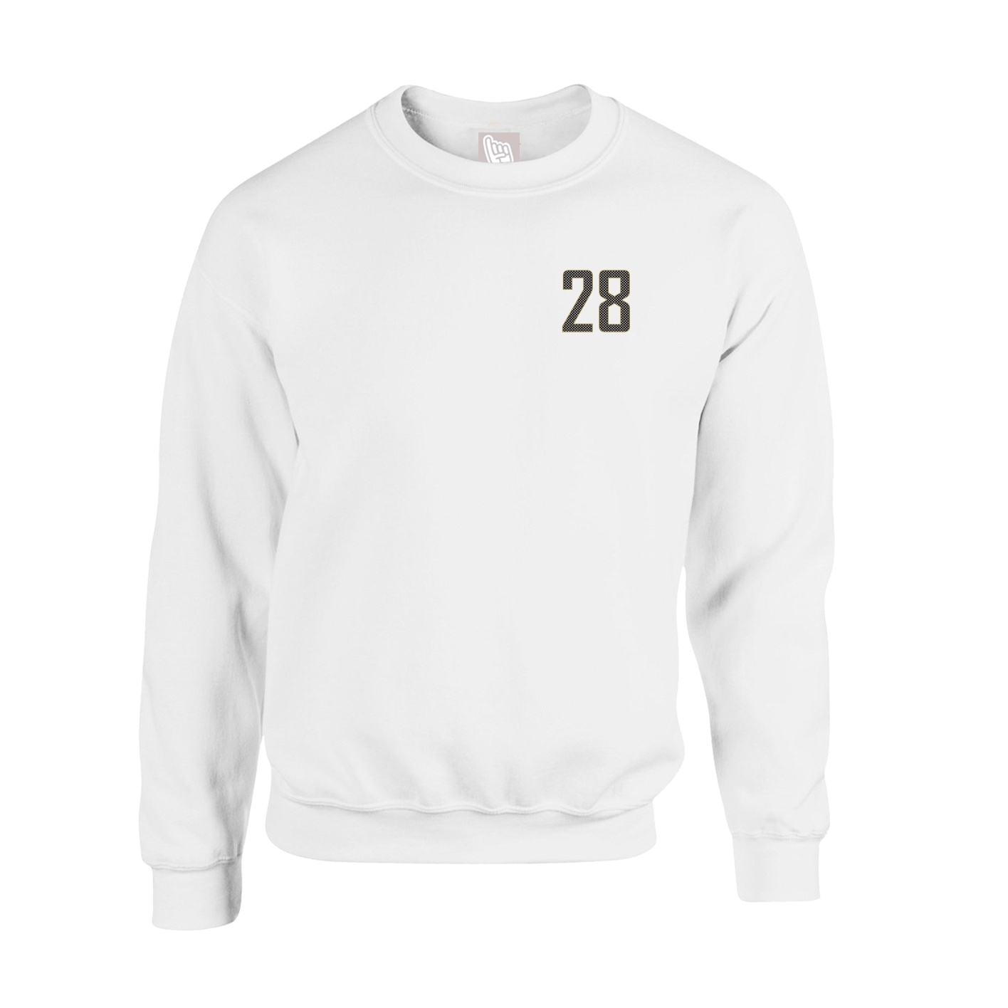 Fleece Crew — Front Shirsy in White