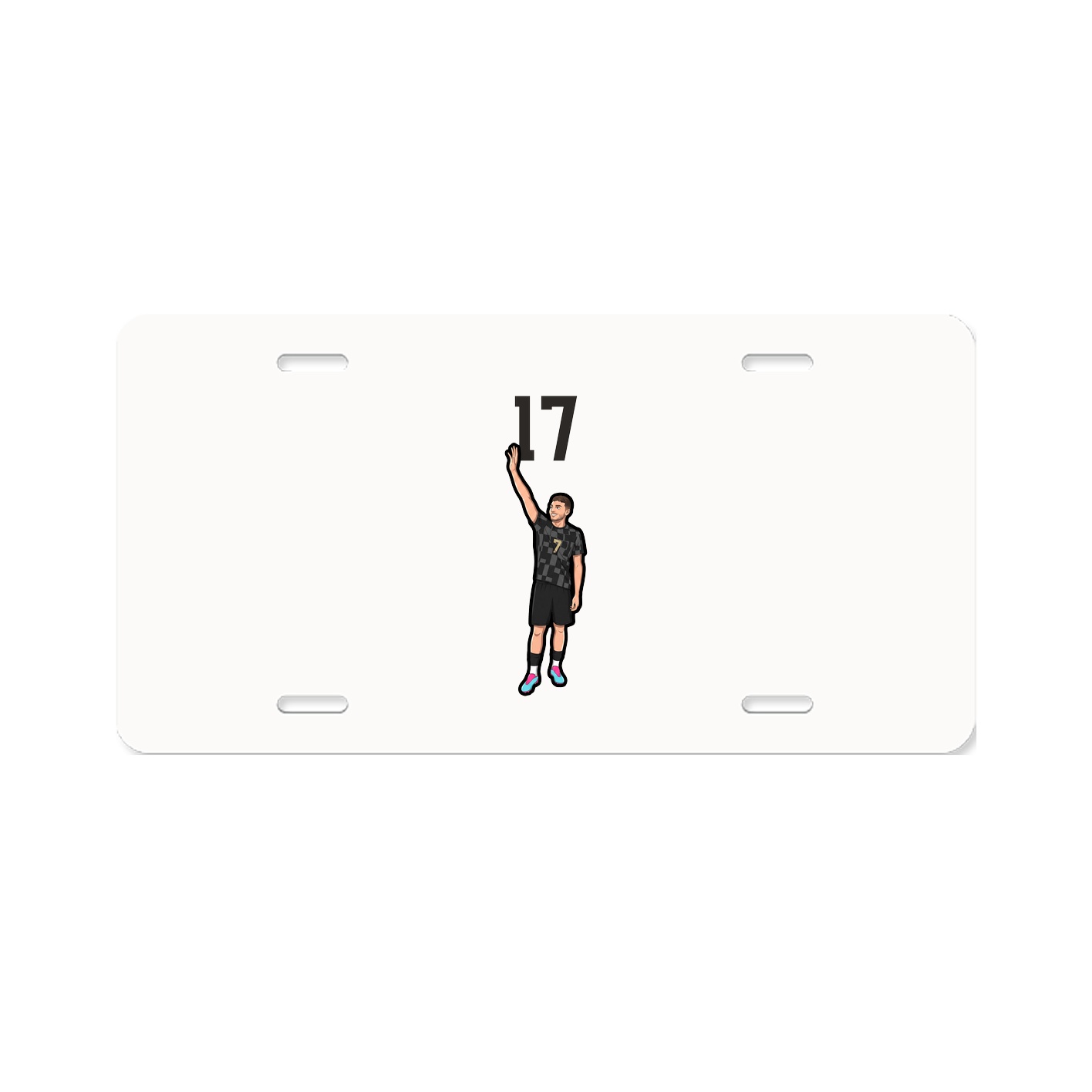 License Plate — Number Top in Classic