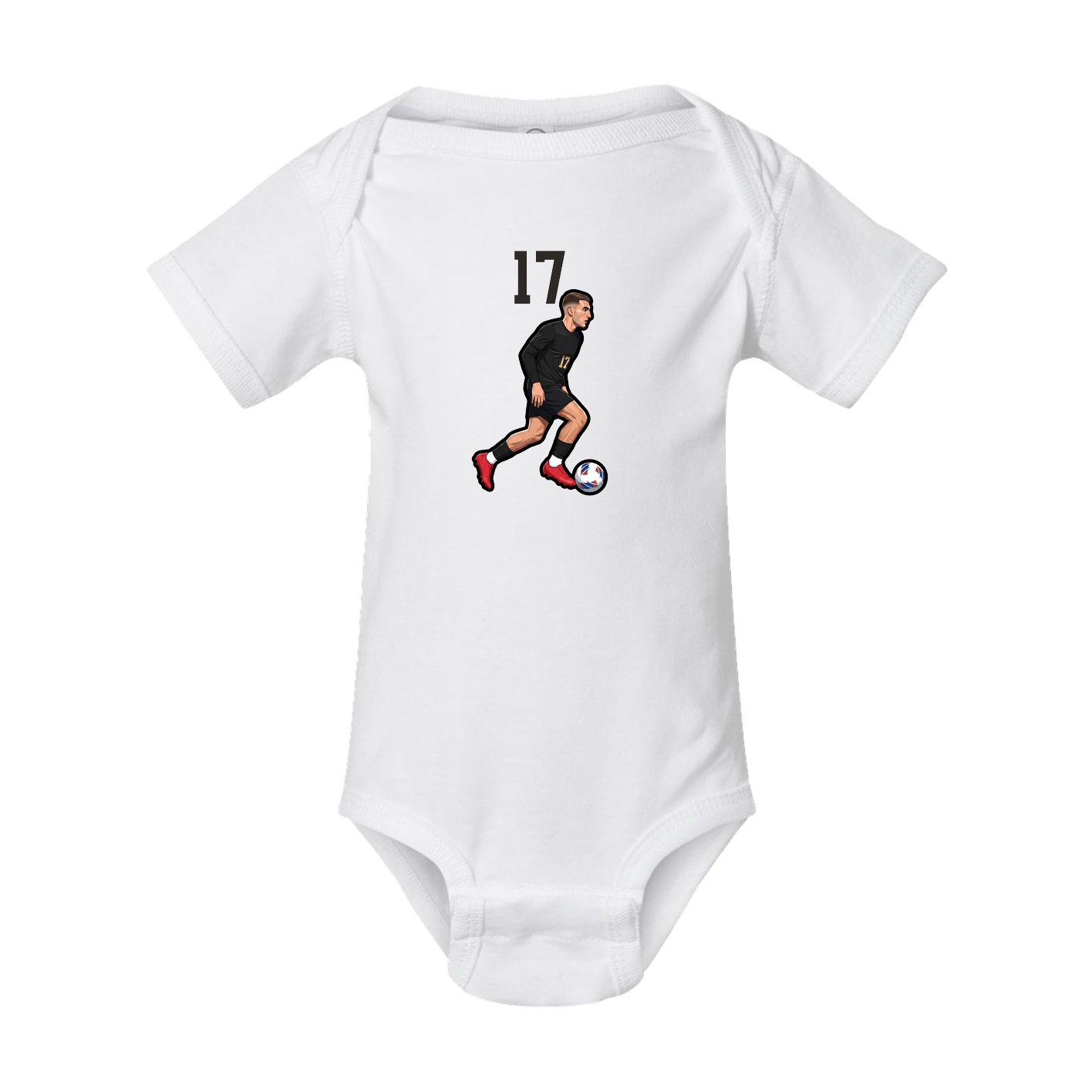 Baby Onesie — Number Top in White