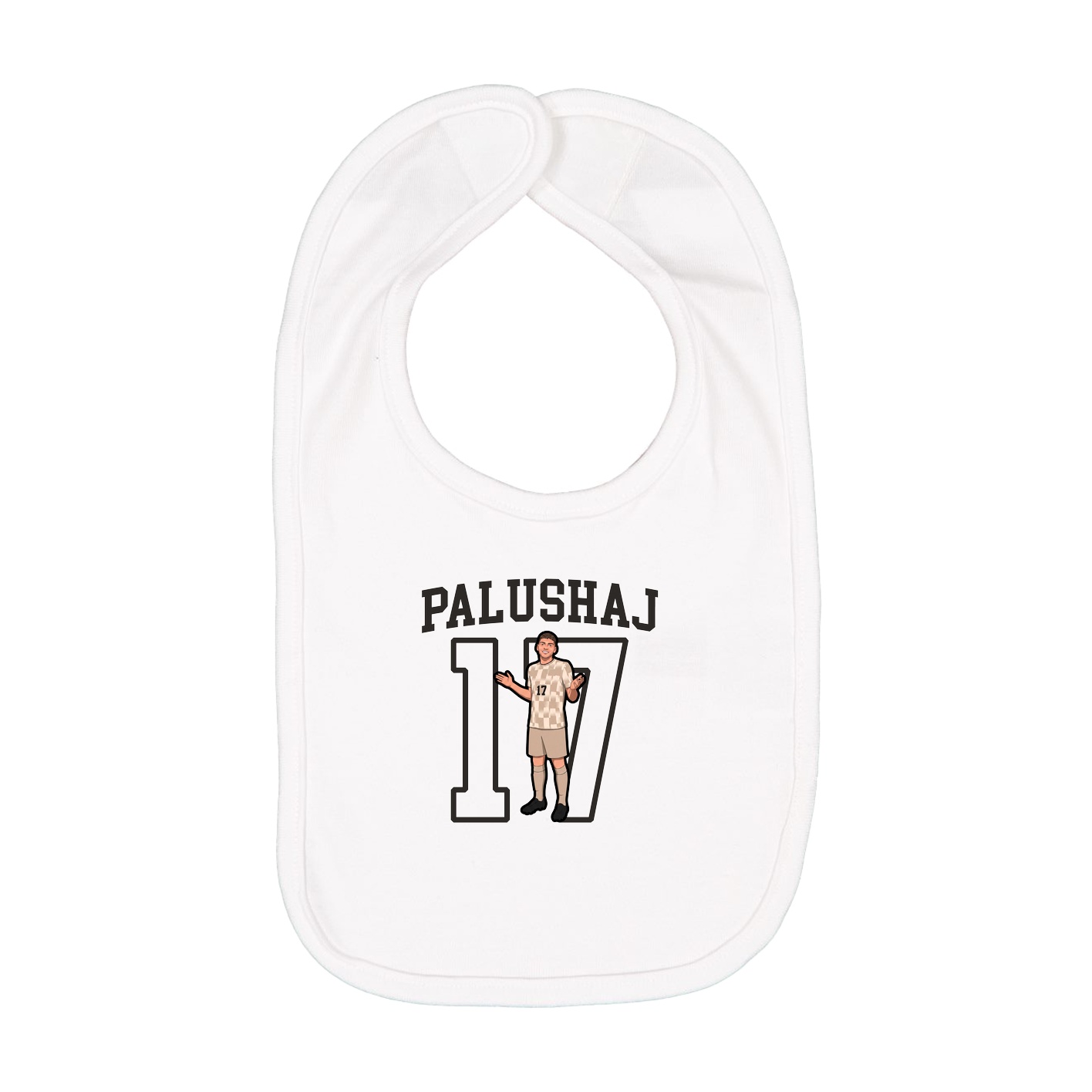 Infant Bib — Shirsey in White