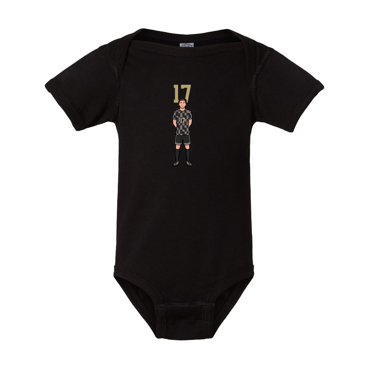 Baby Onesie — Number Top in Black