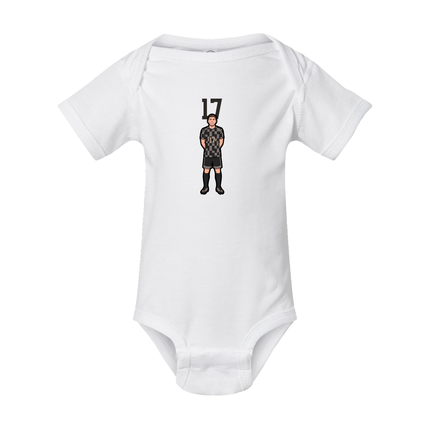 Baby Onesie — Number Top in White