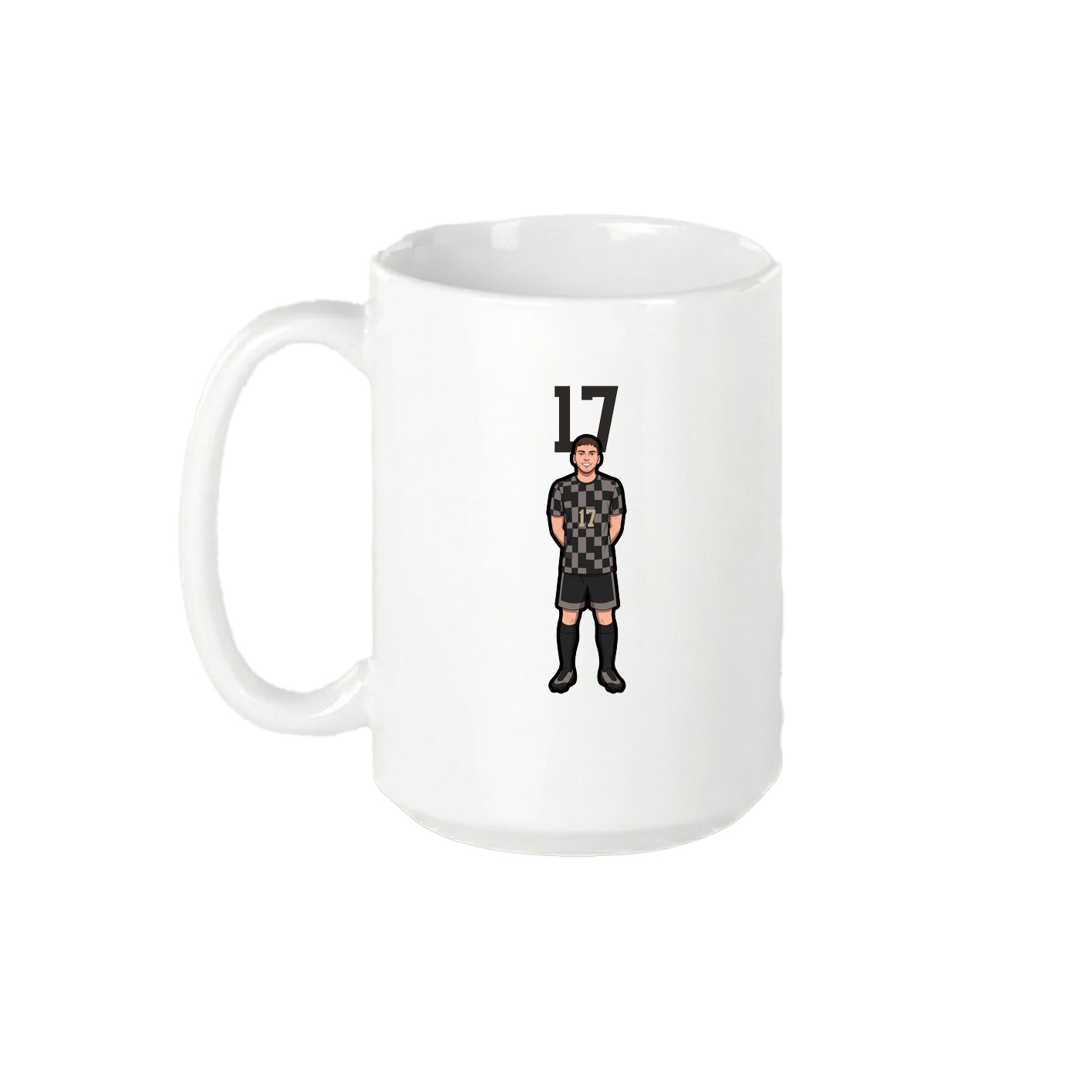 15oz Coffee Mug — Number Top in White