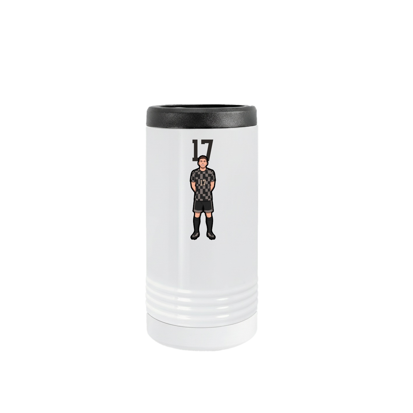 Slim Beverage Holder — Number Top in White