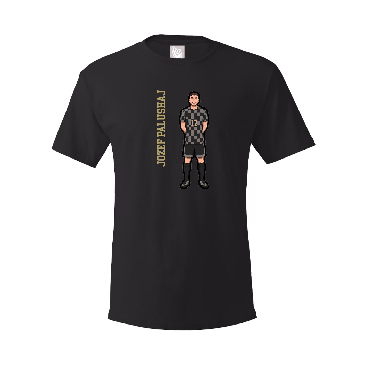 Youth Tee — Name Vertical in Black