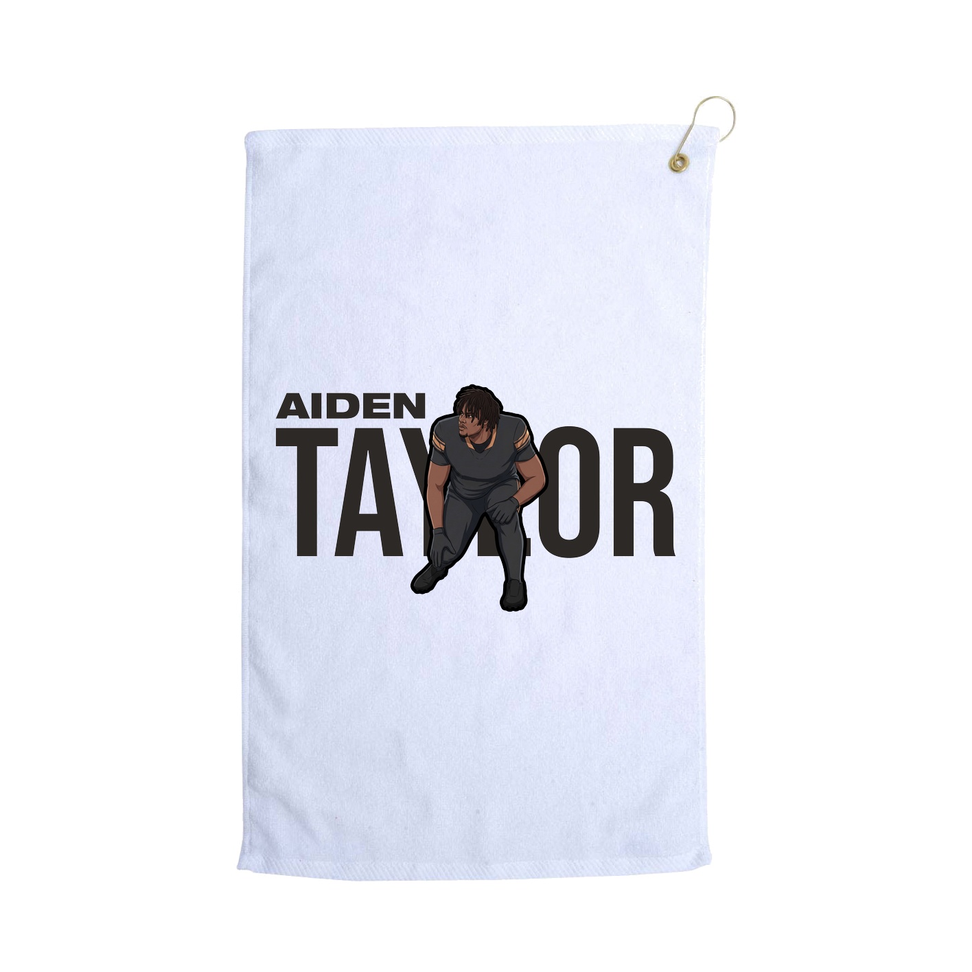 Golf Towel — Player Name in White