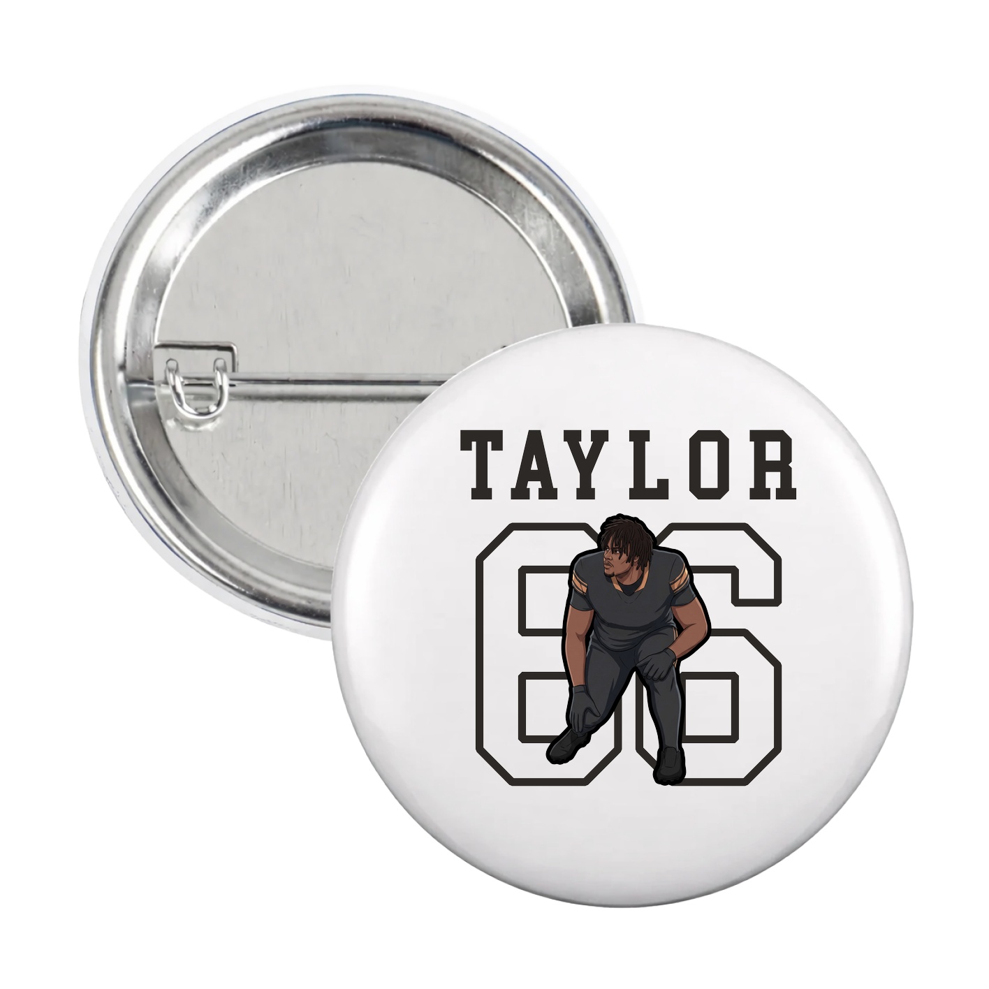 Game Day Button — Shirsey in White