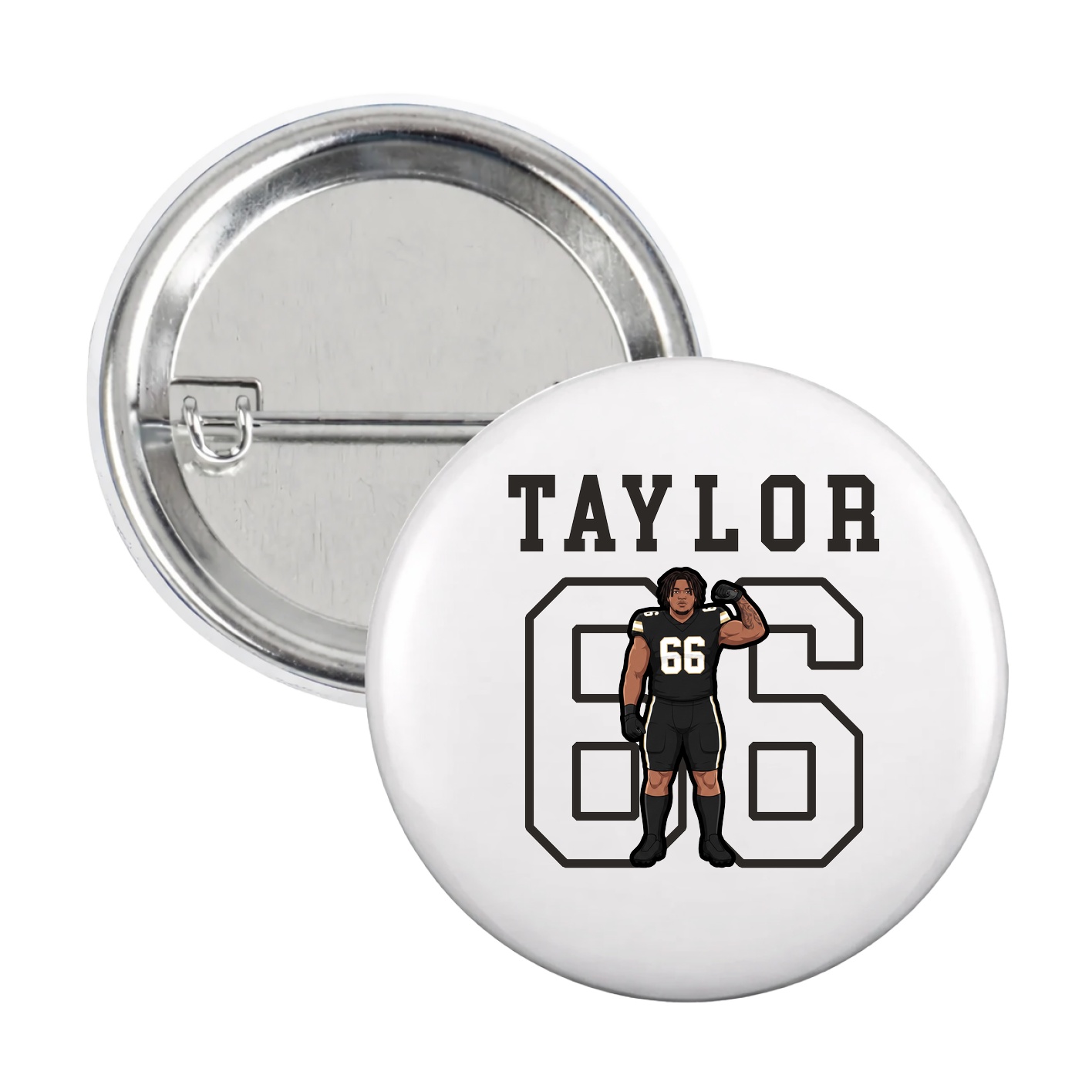 Game Day Button — Shirsey in White