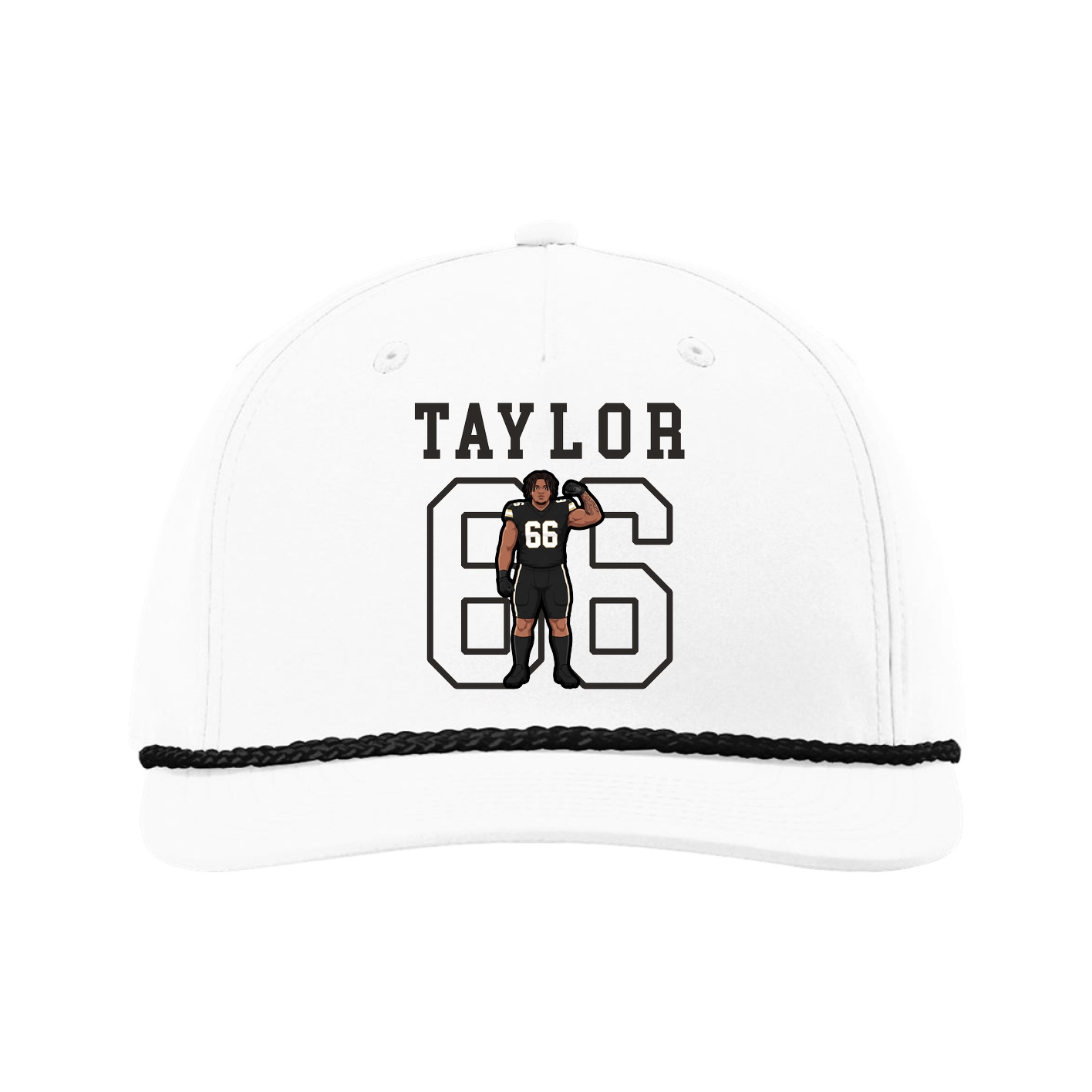 Five-Panel Classic Rope Cap — Shirsey in White