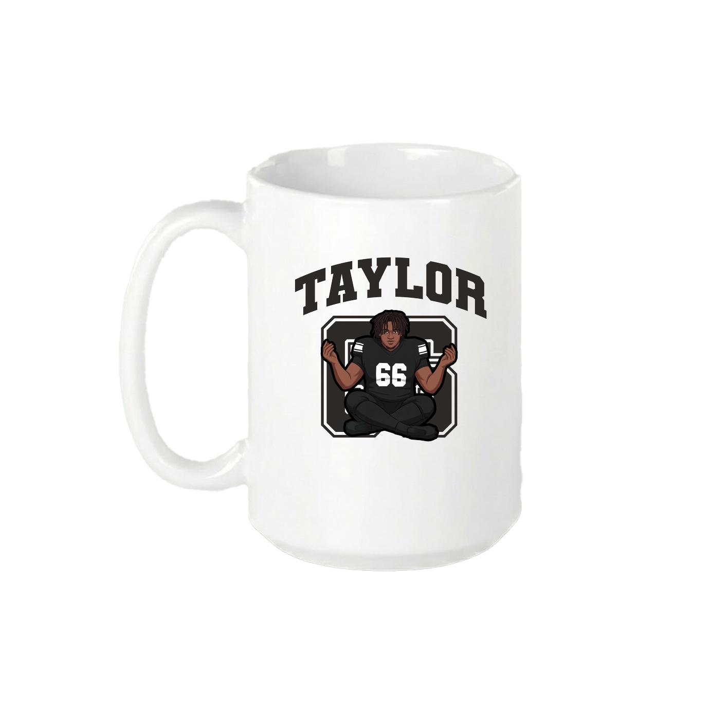 15oz Coffee Mug — Number in White