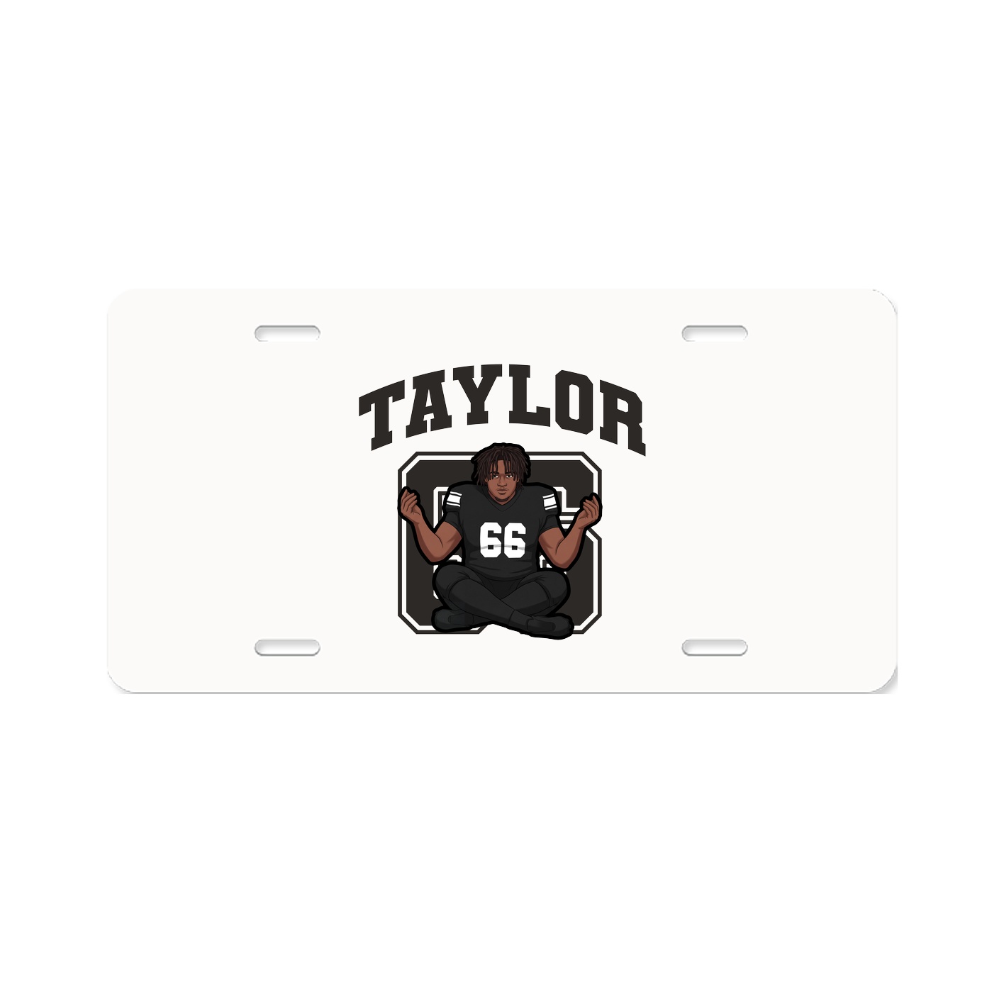 License Plate — Number in Classic