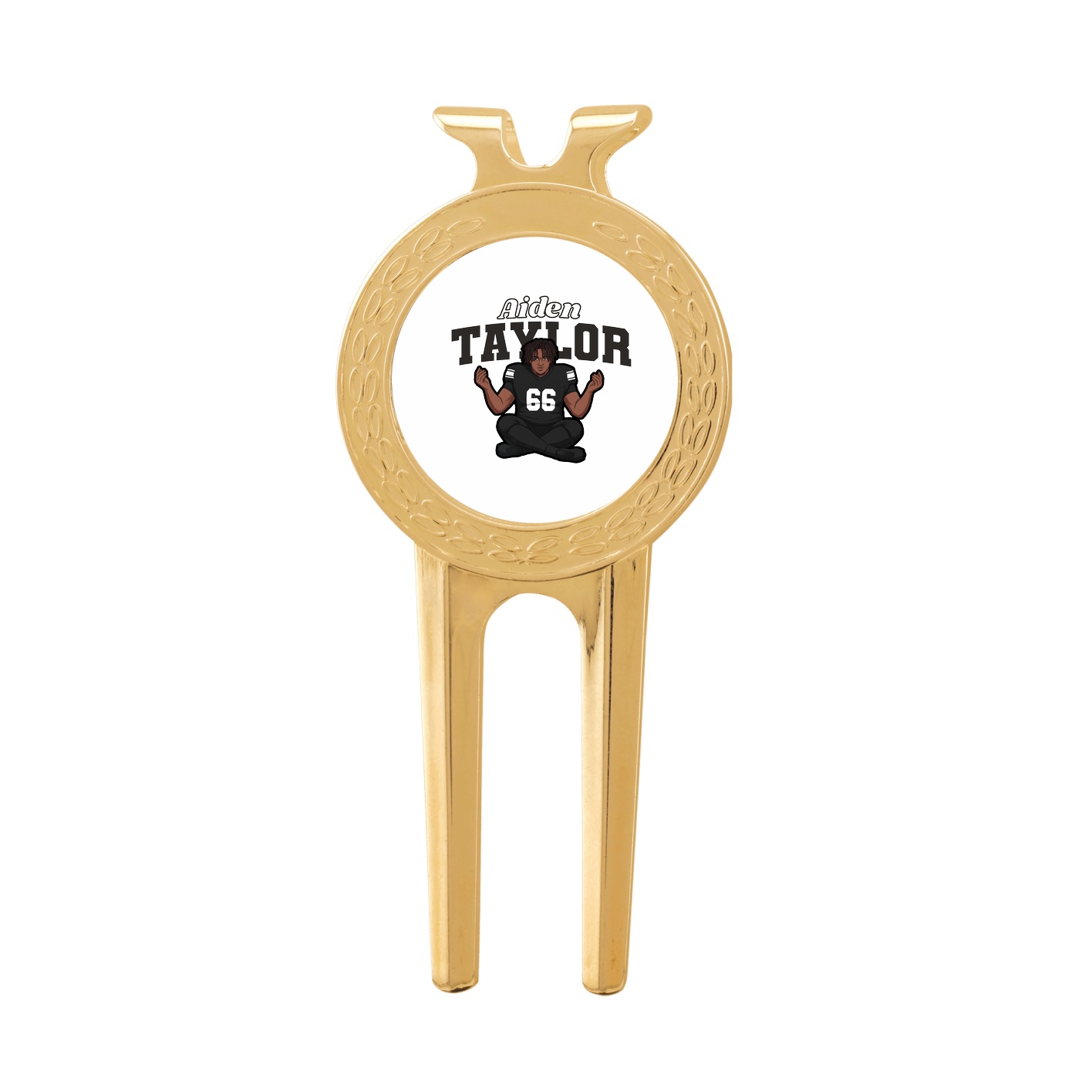 Divot Tool with Ball Marker — Name Arch in Classic