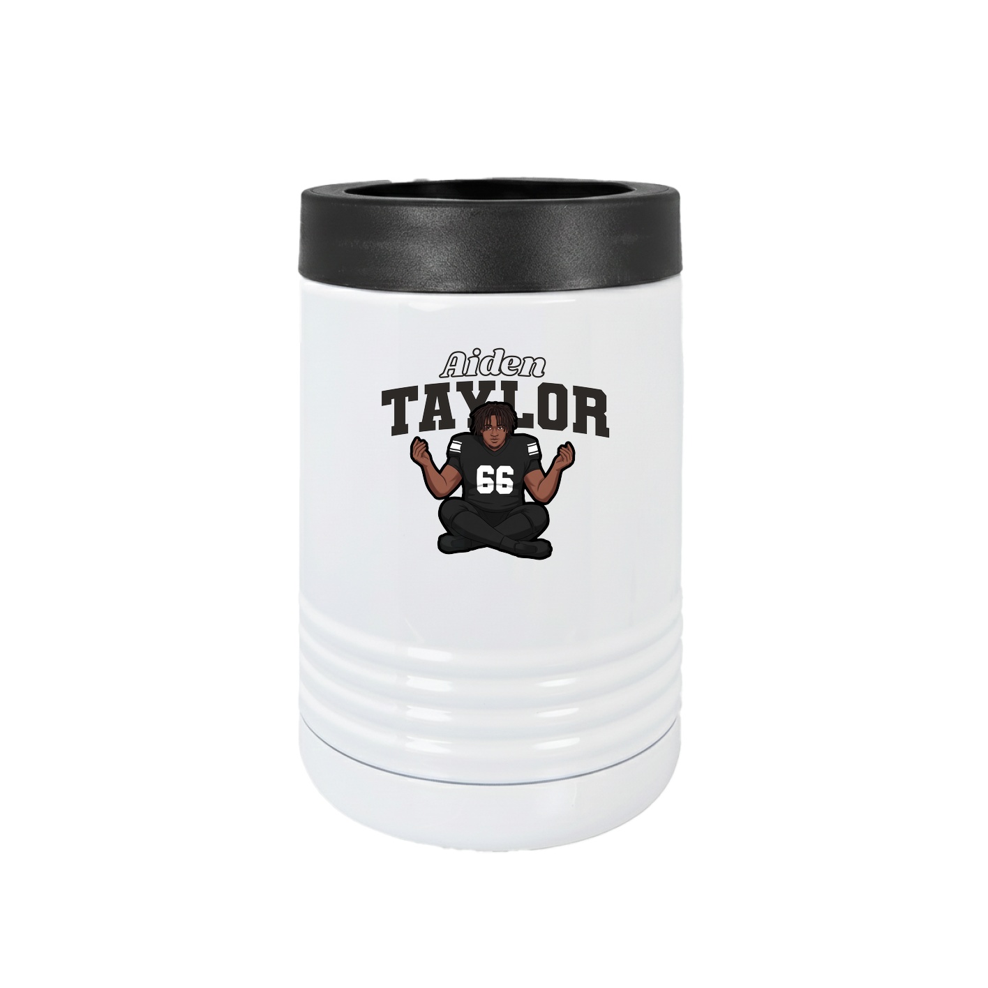 Beverage Holder — Name Arch in White
