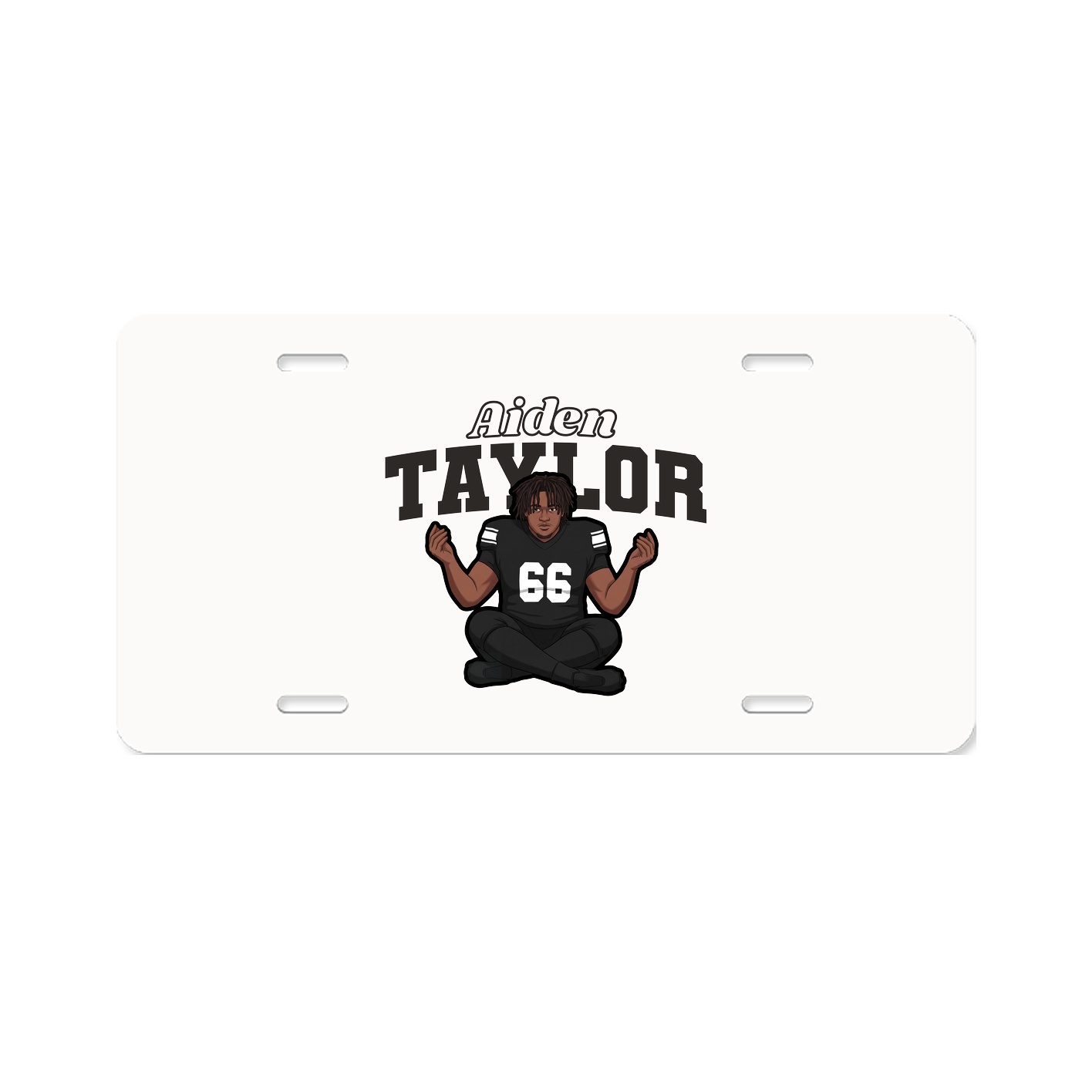 License Plate — Name Arch in Classic