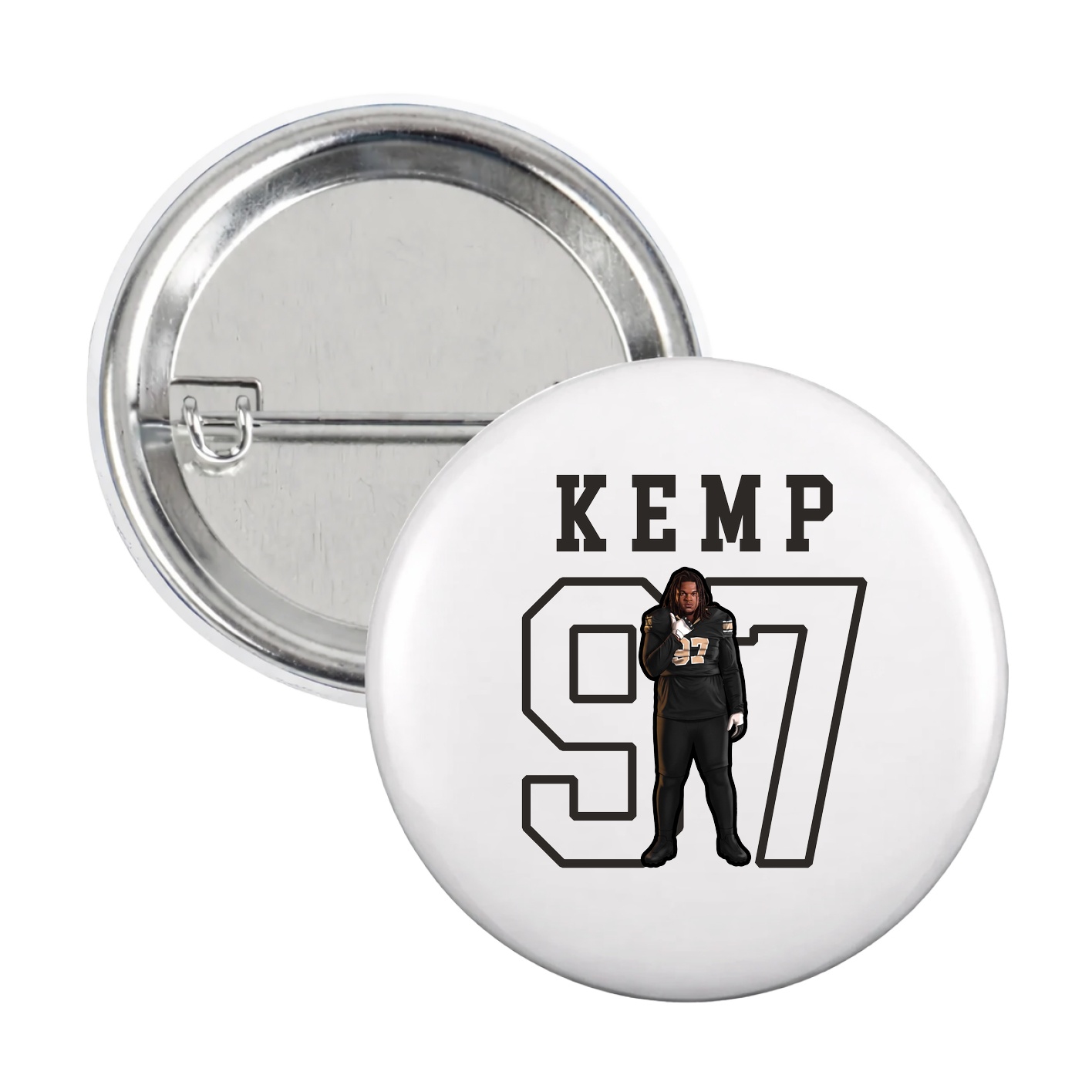 Game Day Button — Shirsey in White