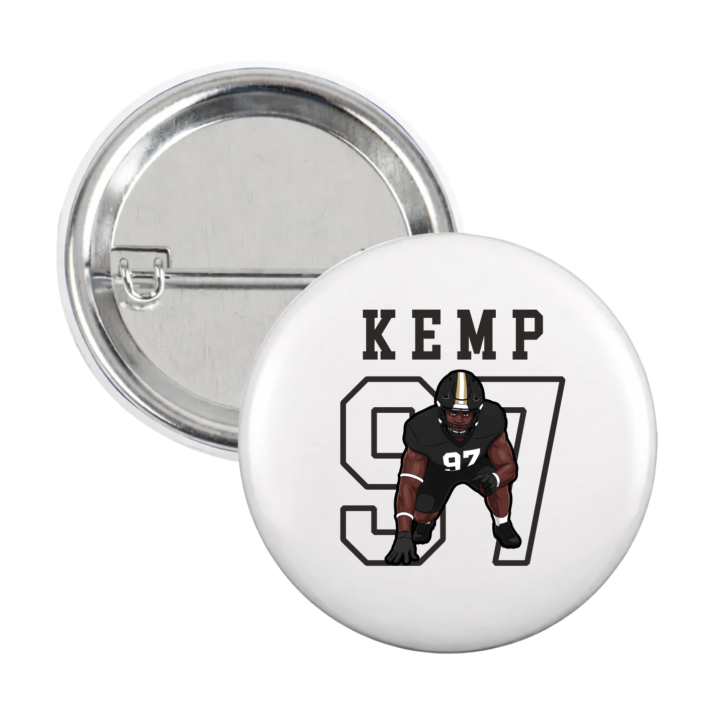 Game Day Button — Shirsey in White