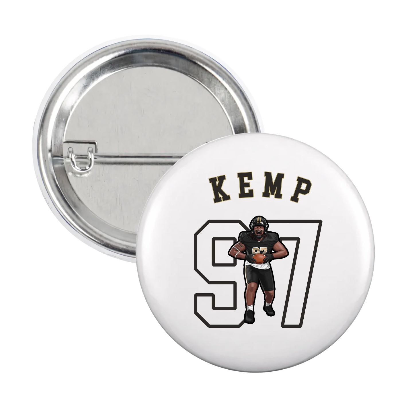 Game Day Button — Shirsey Arch in White