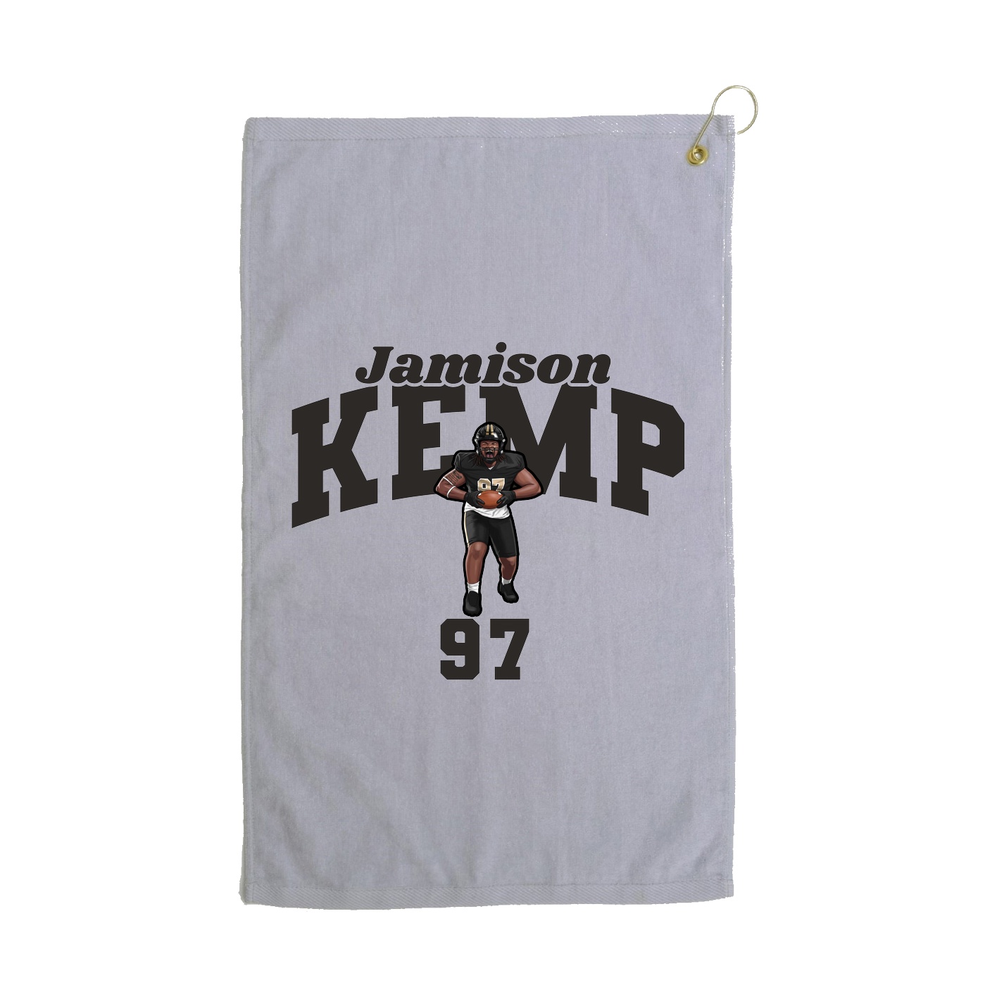 Golf Towel — Signature Arch in Grey