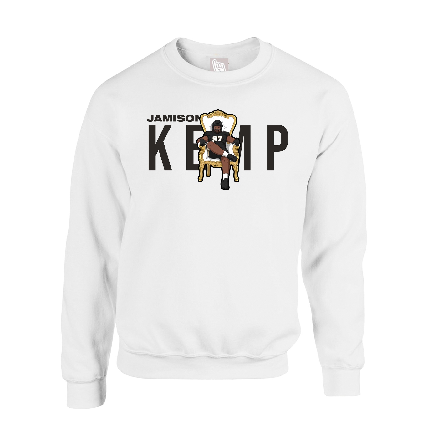 Fleece Crew — Player Name in White