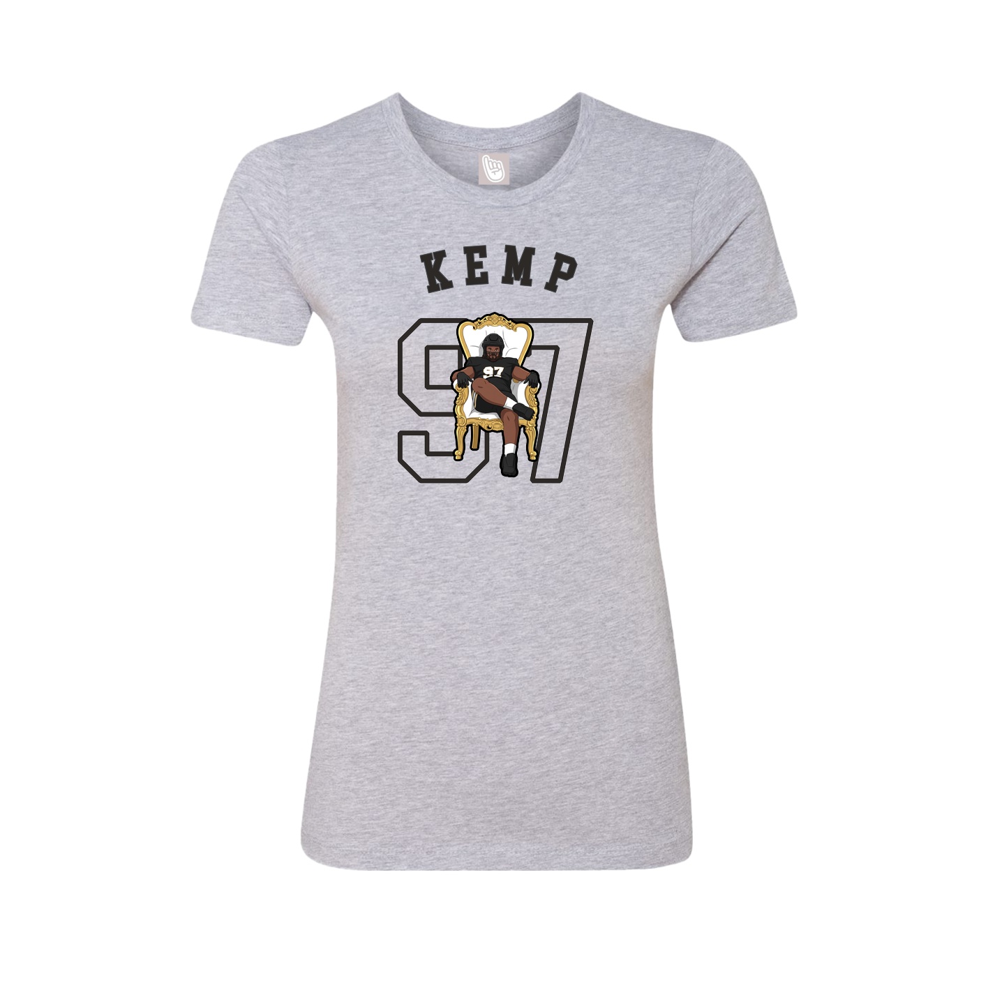 Fitted Women's Tee — Shirsey Arch in Grey