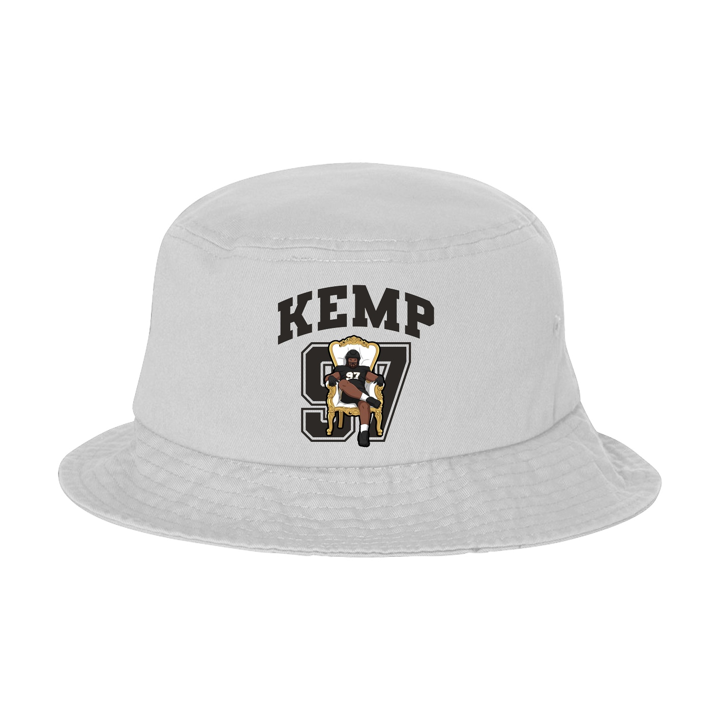Bucket Cap — Number in White