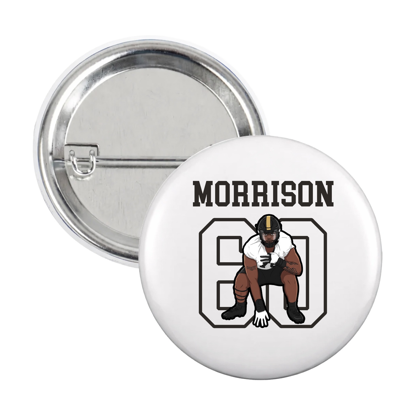 Game Day Button — Shirsey in White
