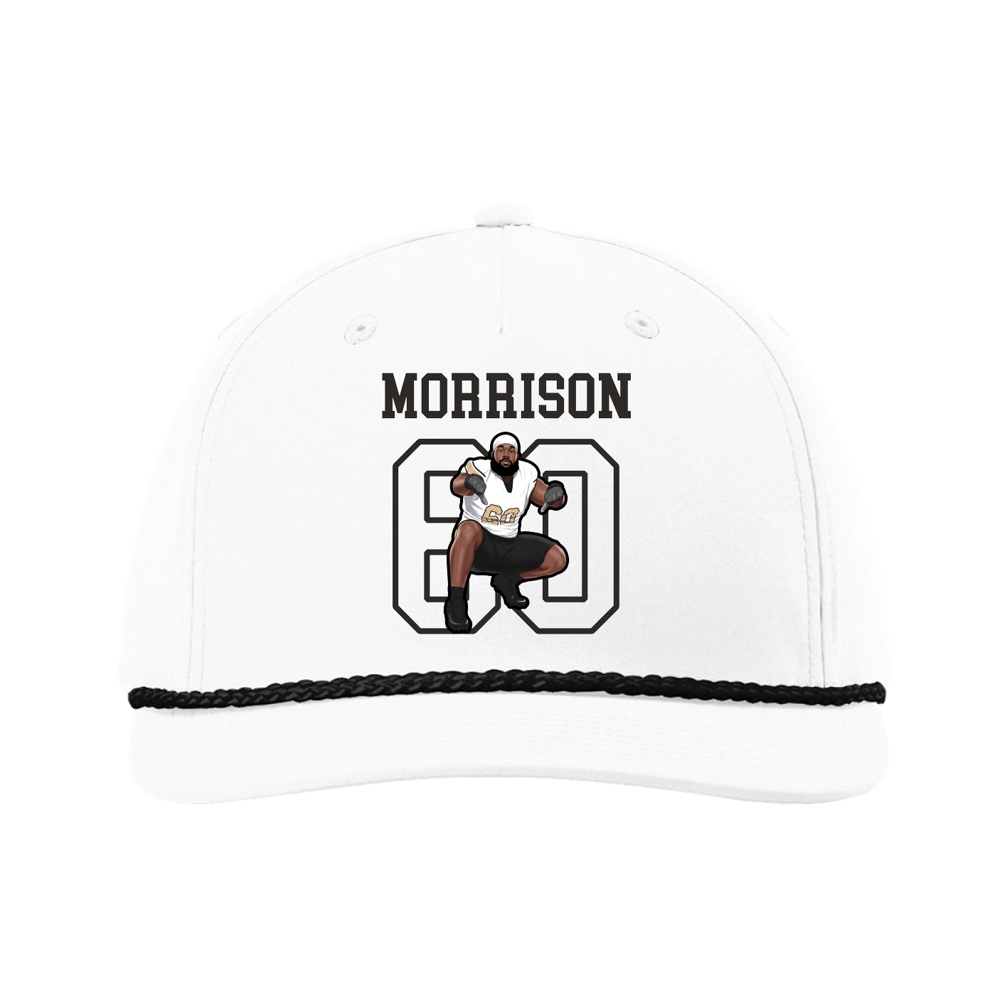Five-Panel Classic Rope Cap — Shirsey in White