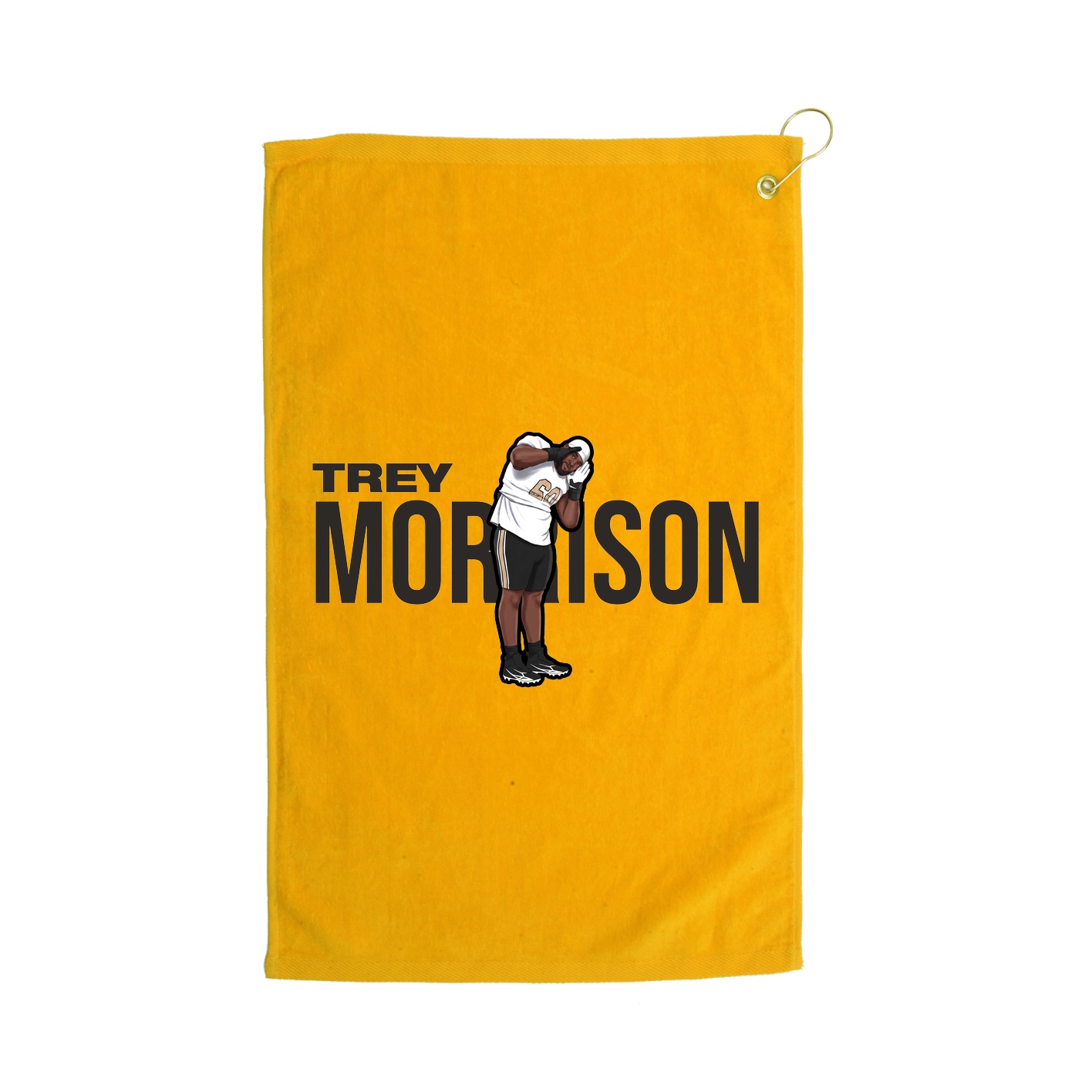 Golf Towel — Player Name in Gold
