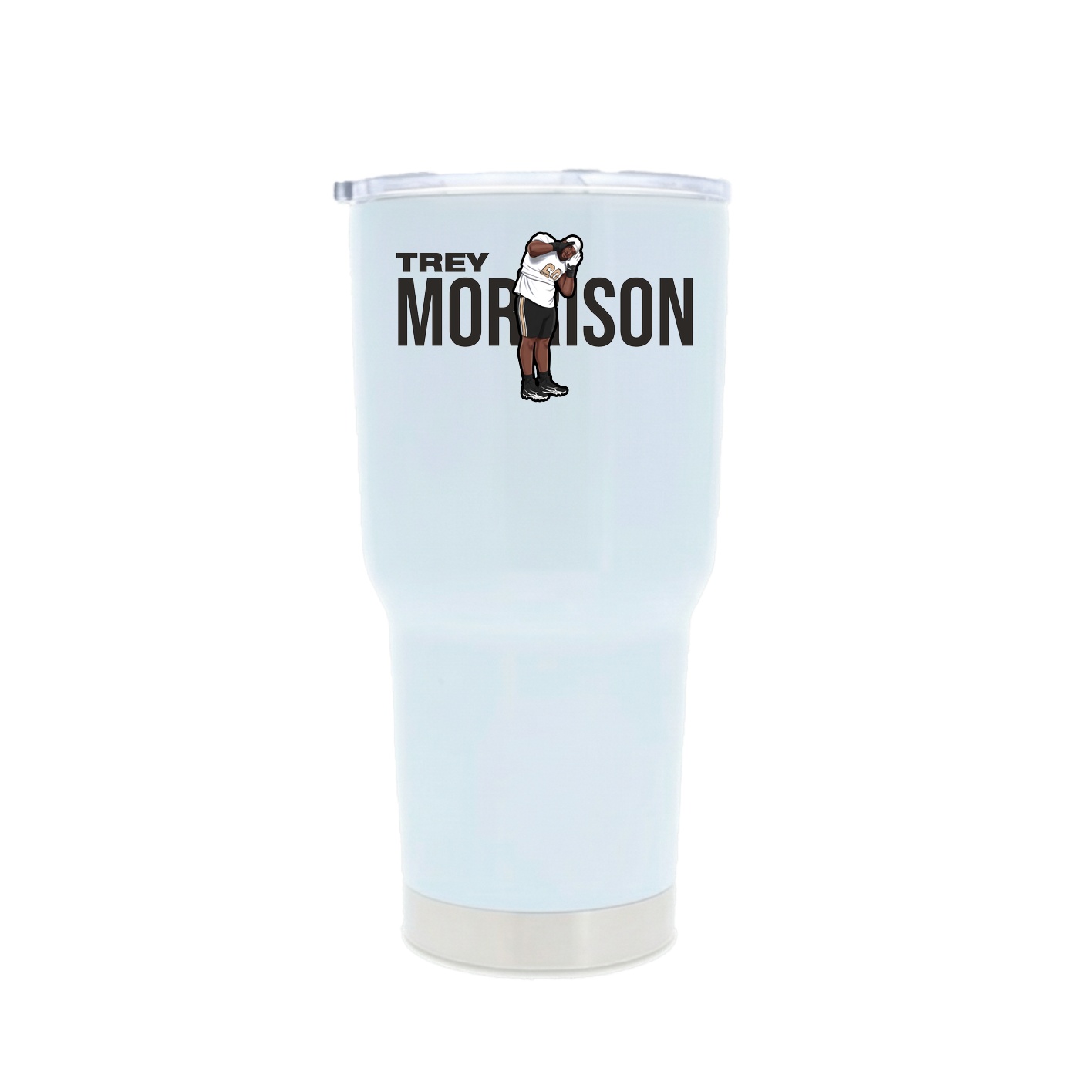 30oz Stainless Steel Tumbler — Player Name in White