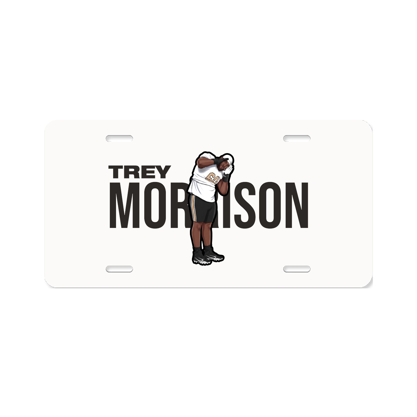License Plate — Player Name in Classic