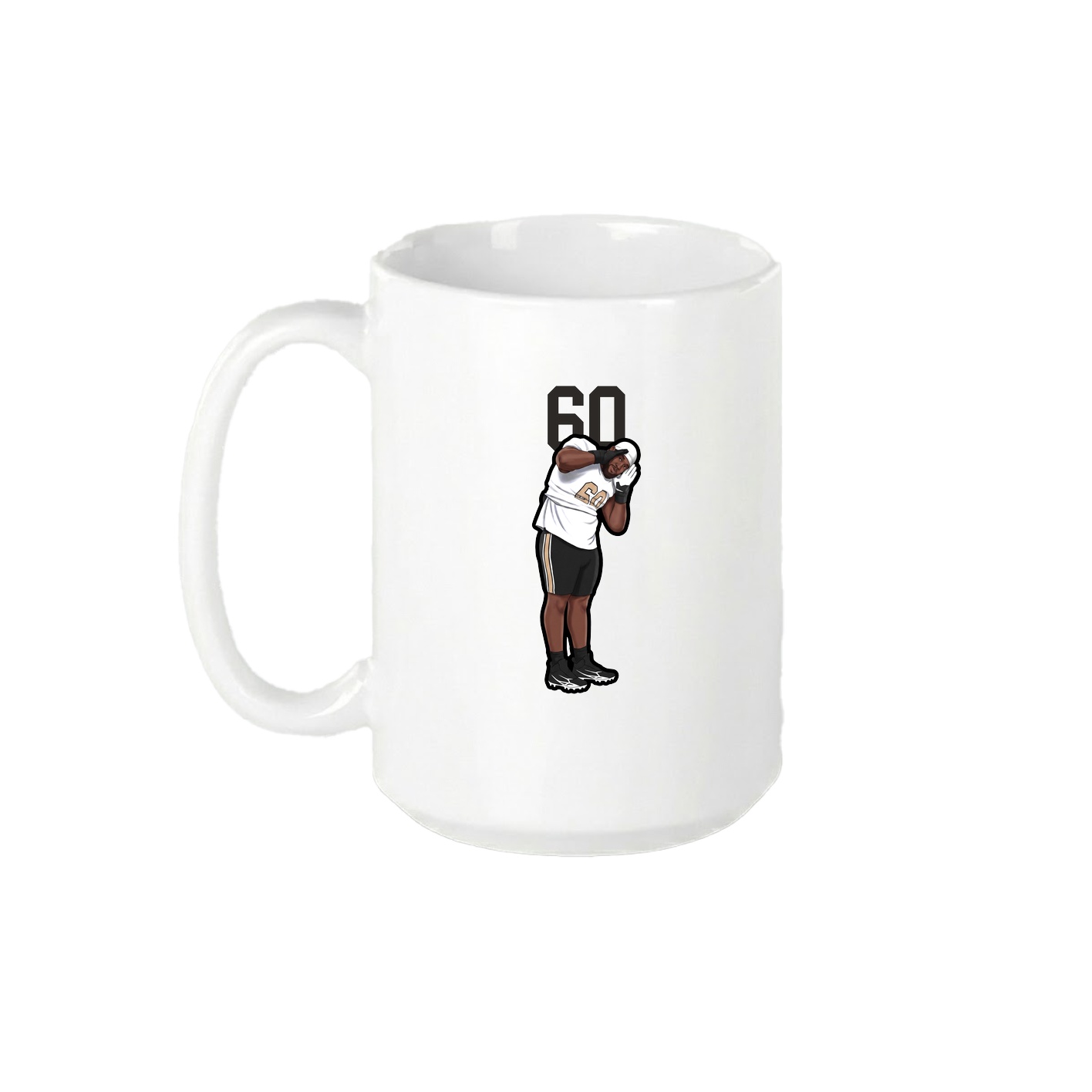 15oz Coffee Mug — Number Top in White
