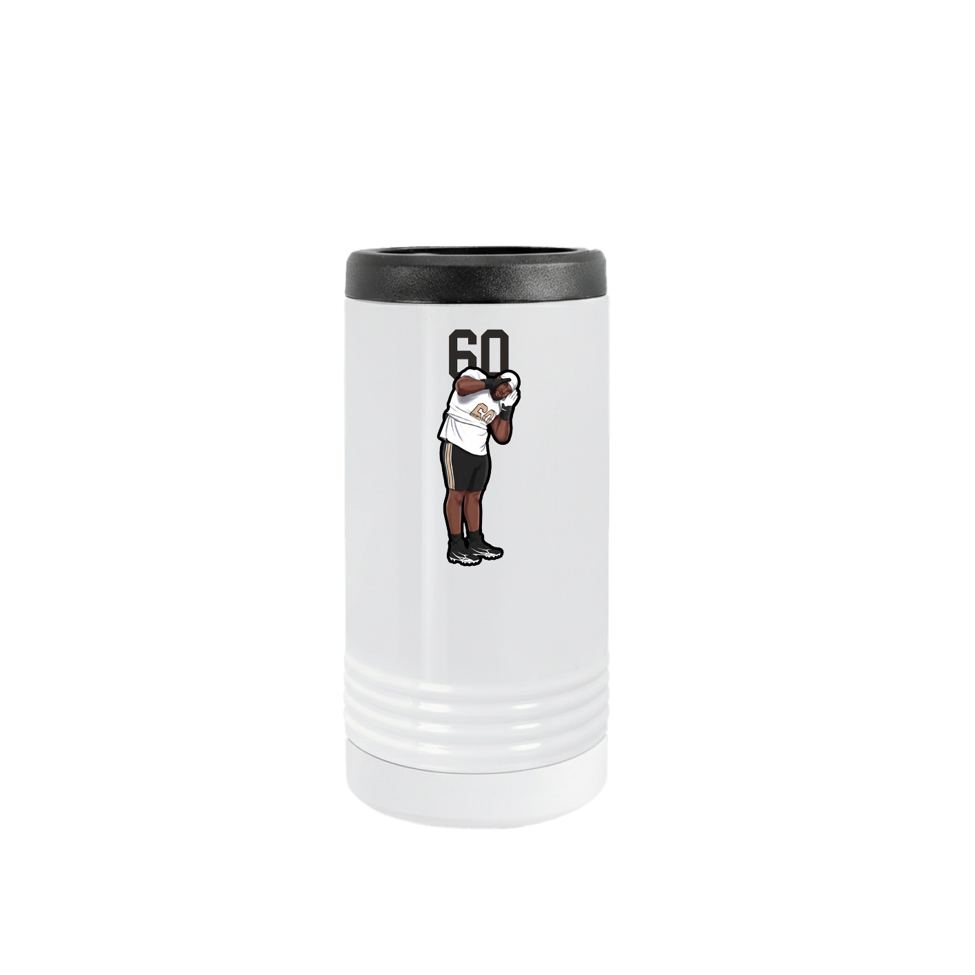 Slim Beverage Holder — Number Top in White