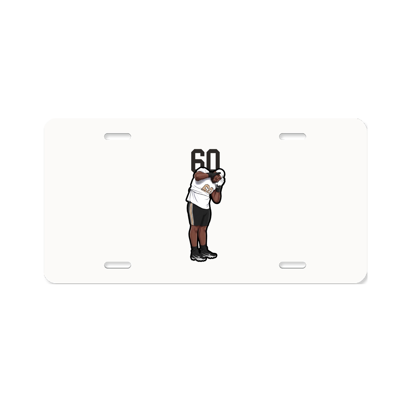 License Plate — Number Top in Classic