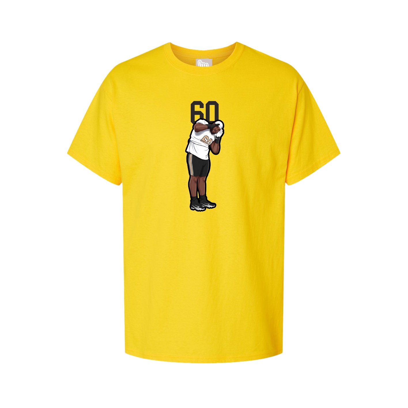 Youth Tee — Number Top in Gold