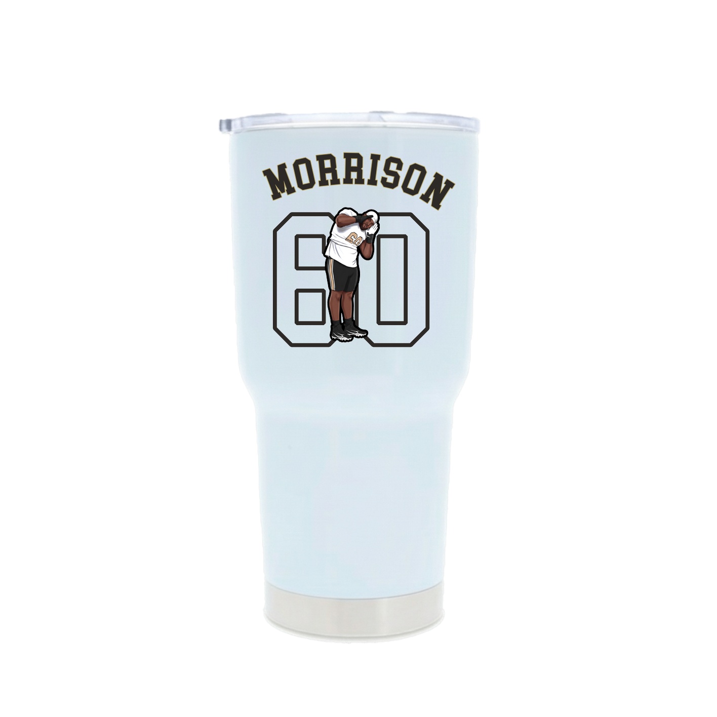 30oz Stainless Steel Tumbler — Shirsey Arch in White