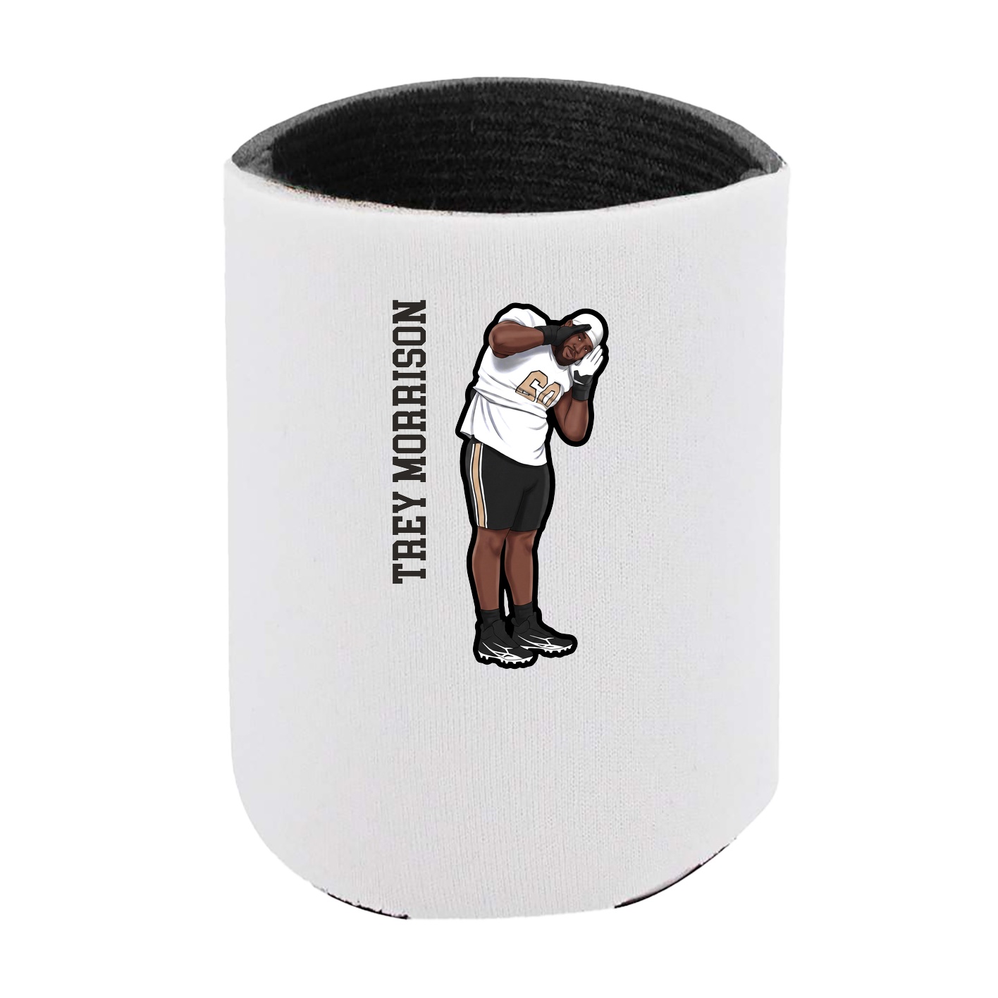 Can Holder — Name Vertical in White