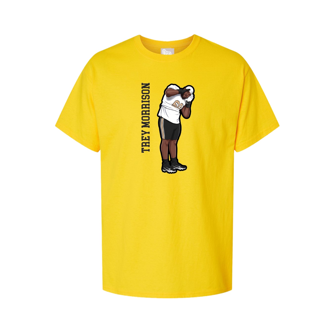 Tee — Name Vertical in Gold