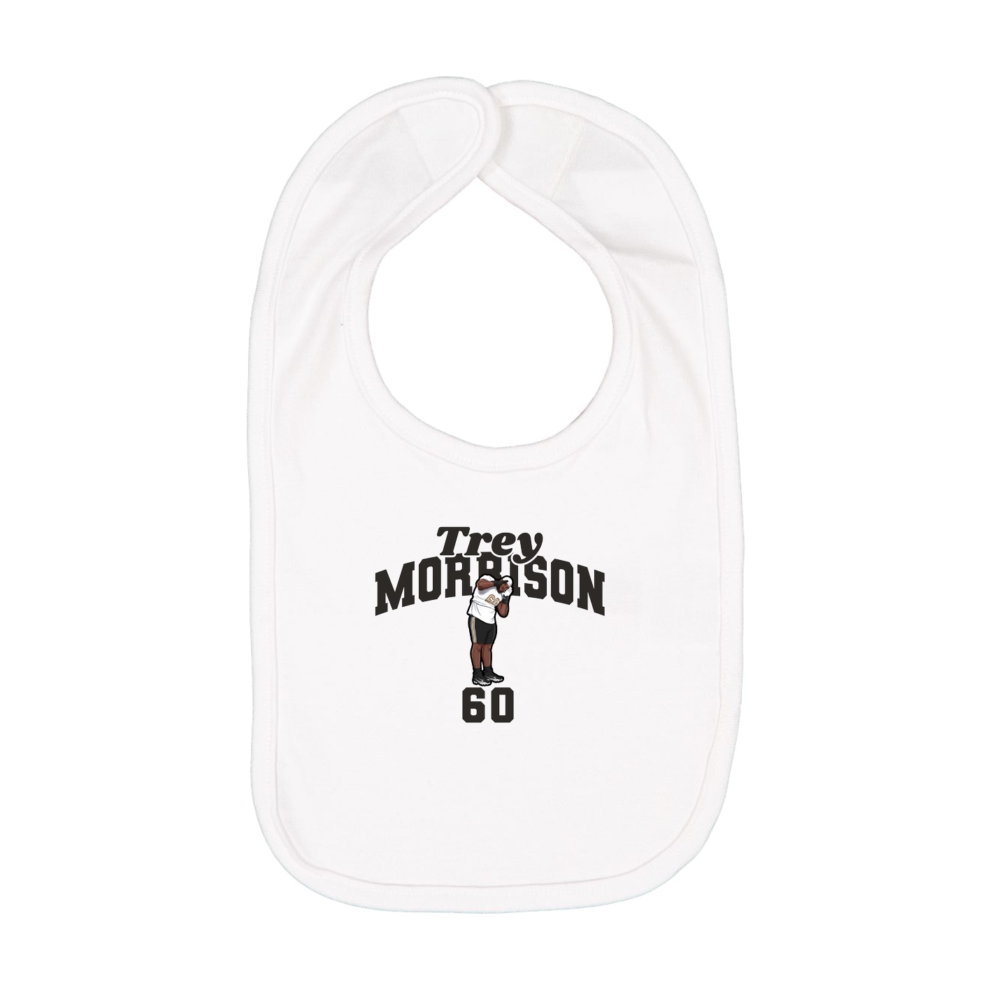Infant Bib — Signature Arch in White