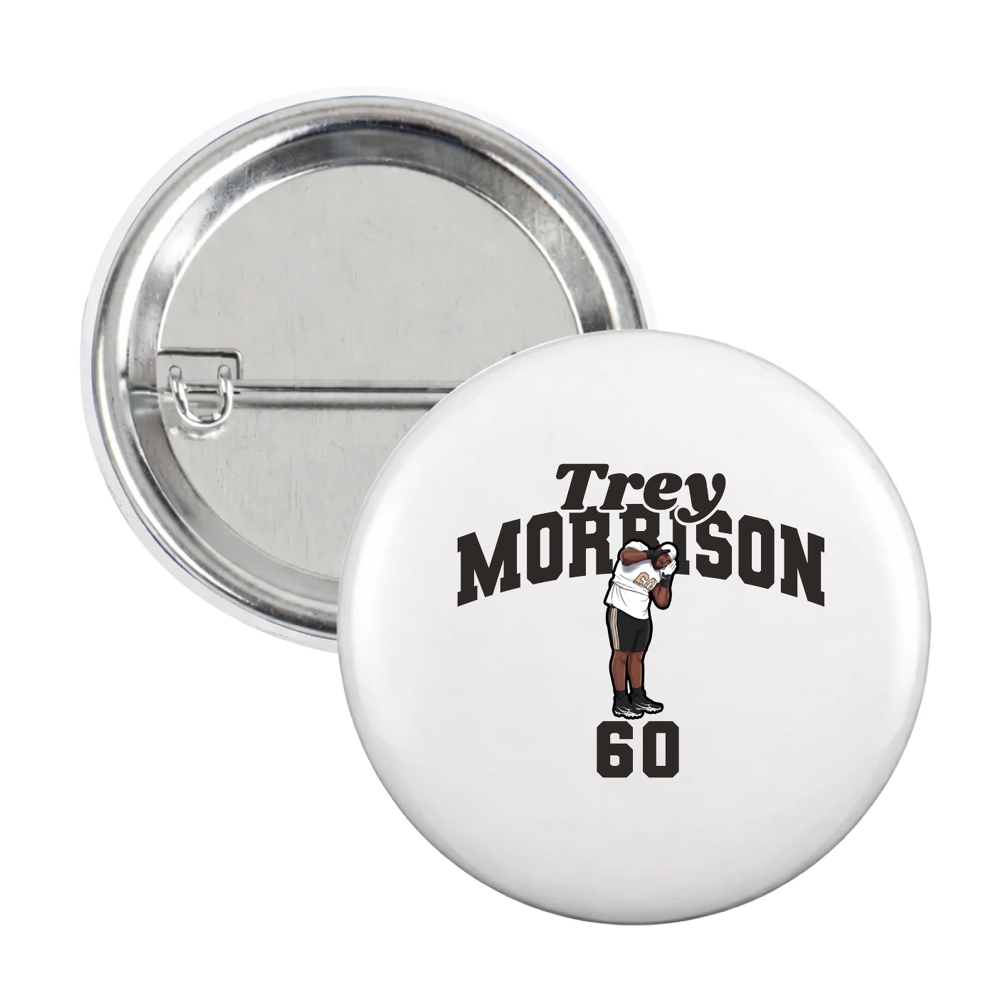 Game Day Button — Signature Arch in White