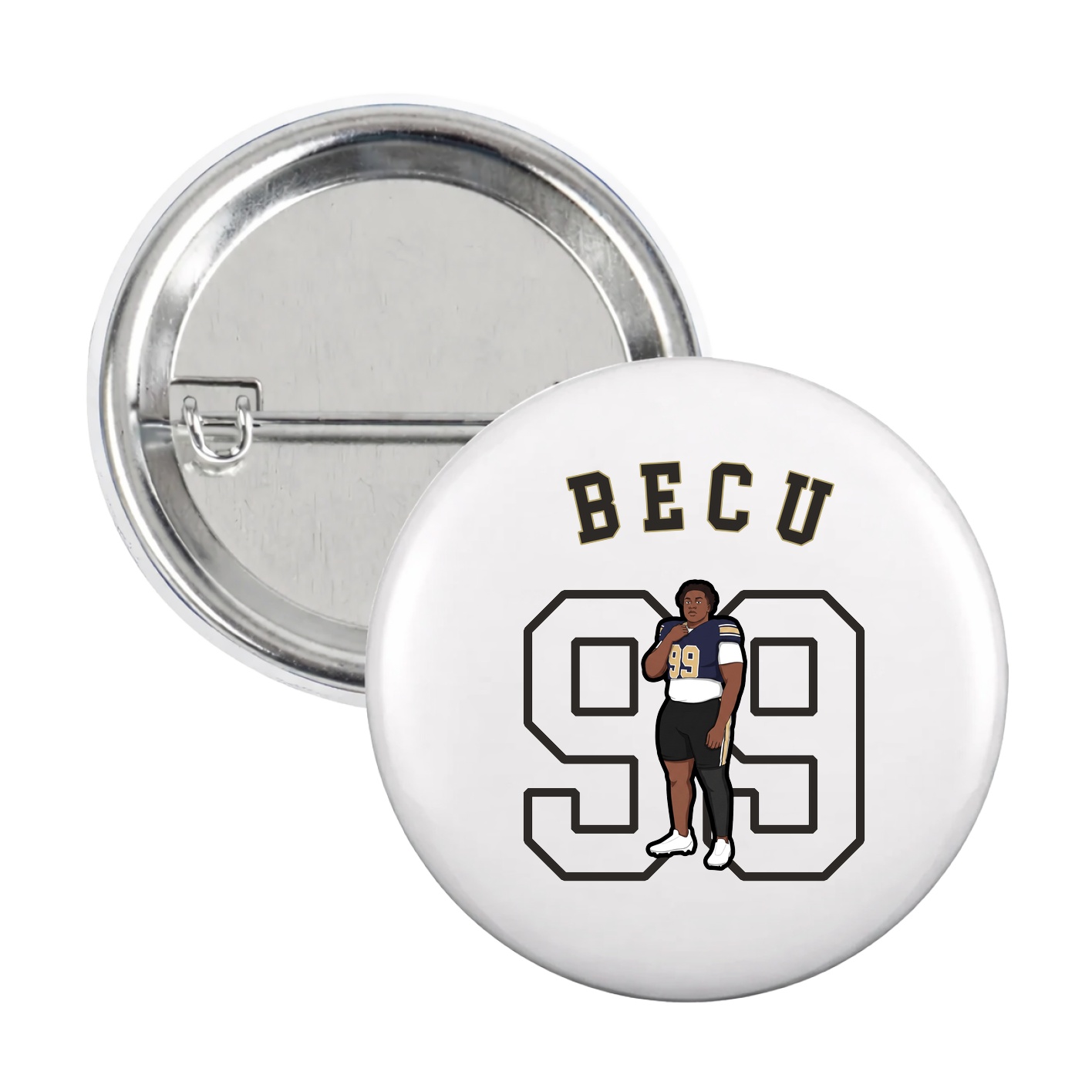 Game Day Button — Shirsey Arch in White