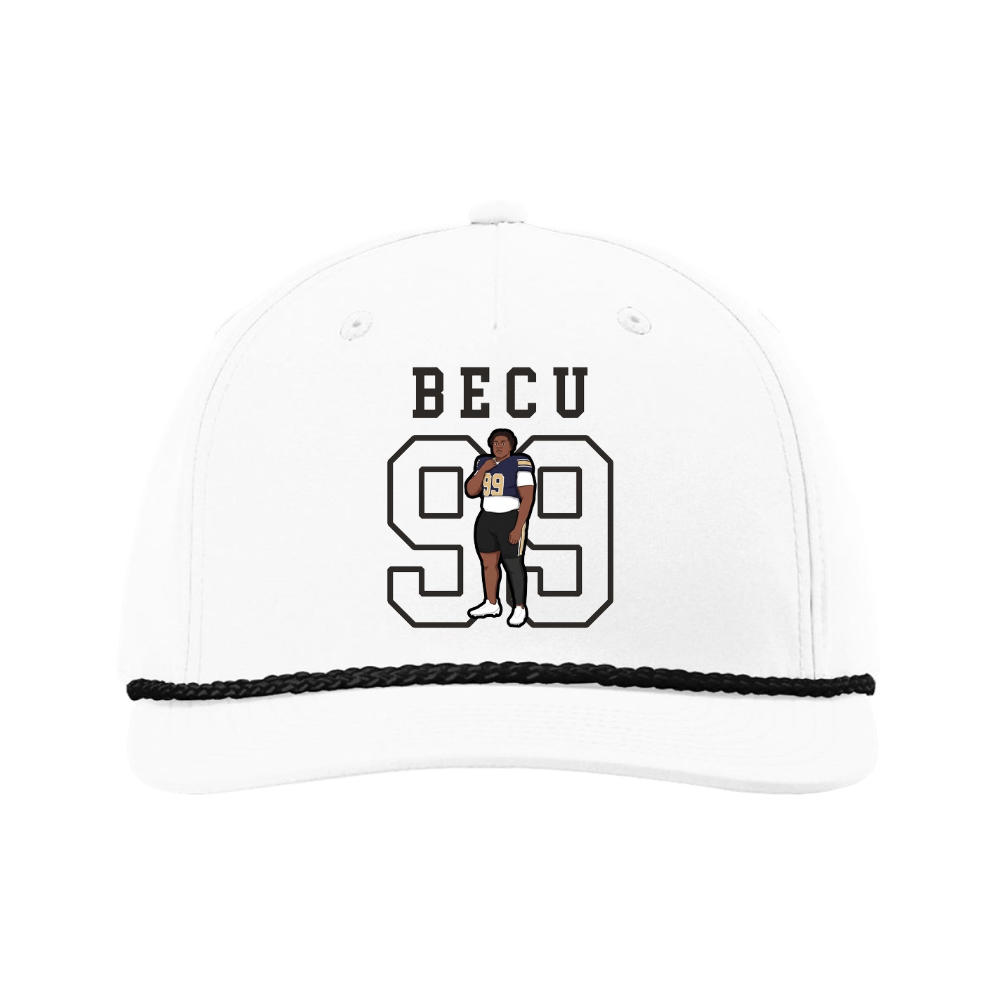 Five-Panel Classic Rope Cap — Shirsey in White